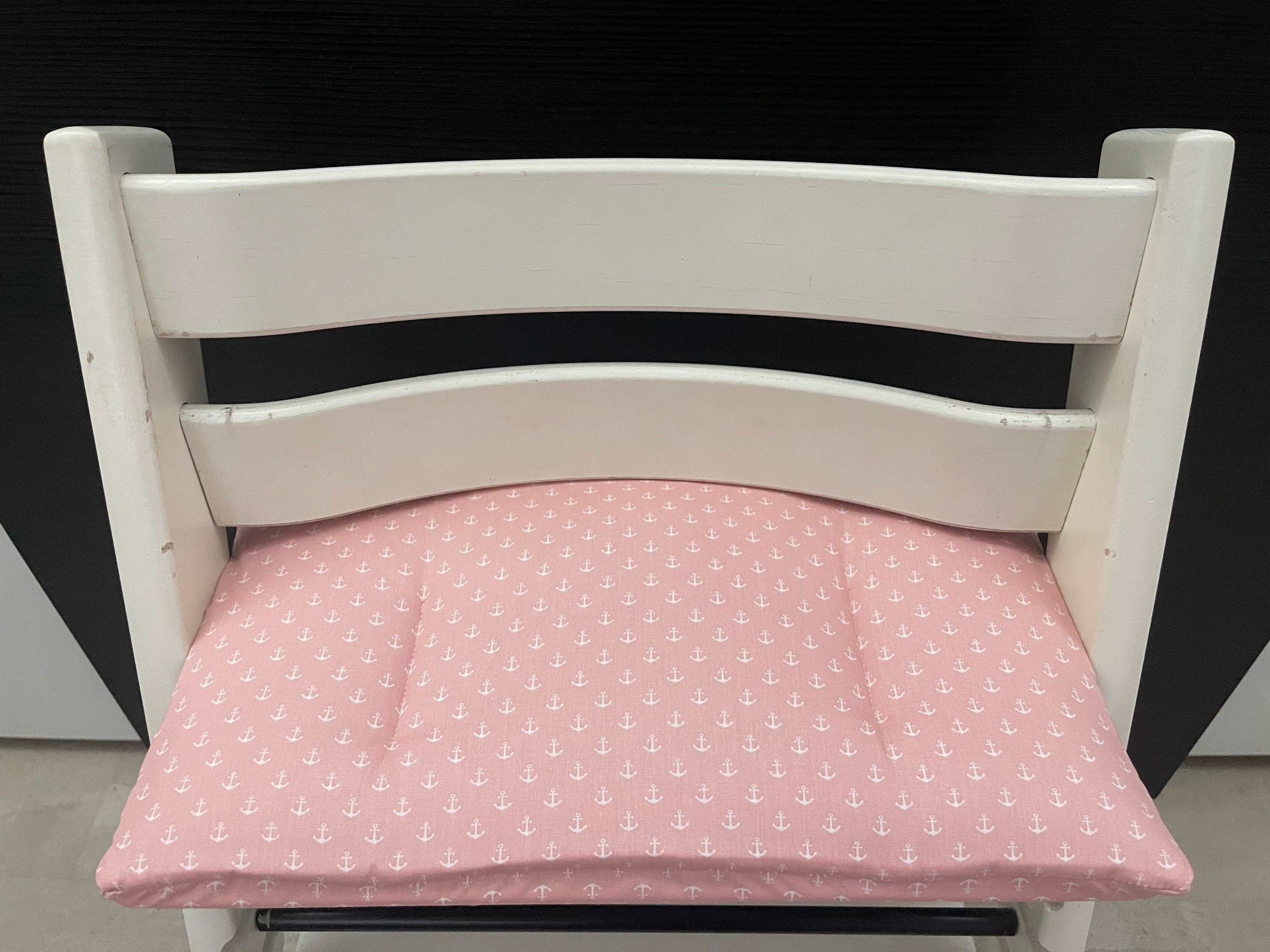 Tripp Trapp Sitzkissen Kissenset für Stokke Hochstuhl - kleine Anker Rosa
