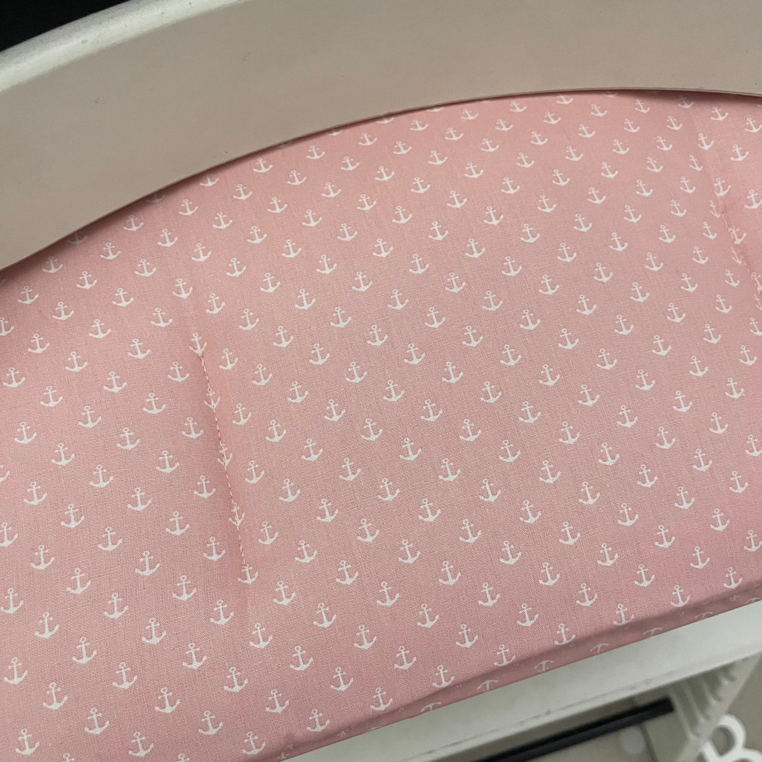 Tripp Trapp Sitzkissen Kissenset für Stokke Hochstuhl - kleine Anker Rosa
