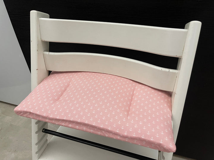 Tripp Trapp Sitzkissen Kissenset für Stokke Hochstuhl - kleine Anker Rosa