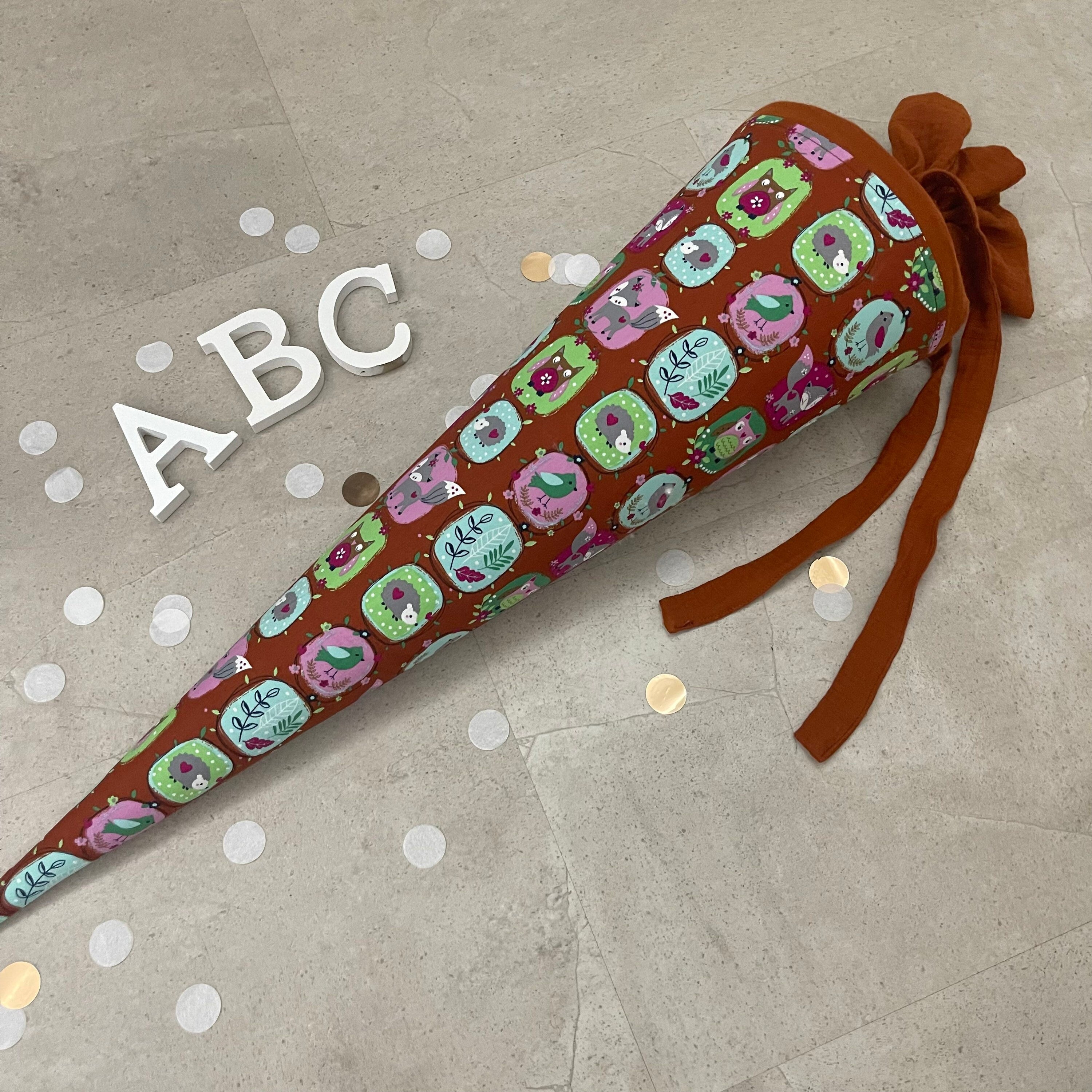 Schultüte Zuckertüte Einschulung Groß 70cm Handmade / Waldtiere