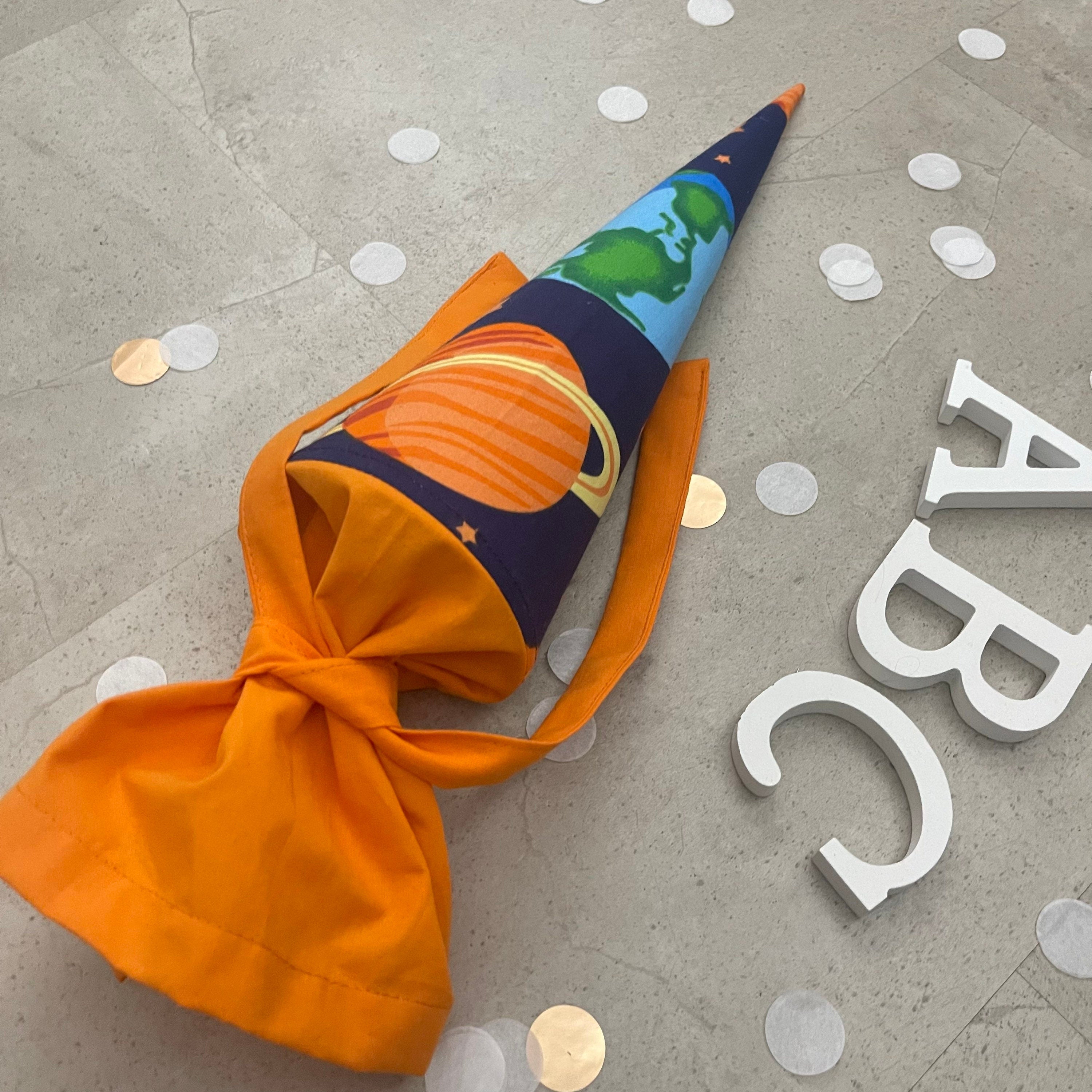 Geschwisterschultüte Stoff klein Zuckertüte Einschulung 35cm Handmade / Universum