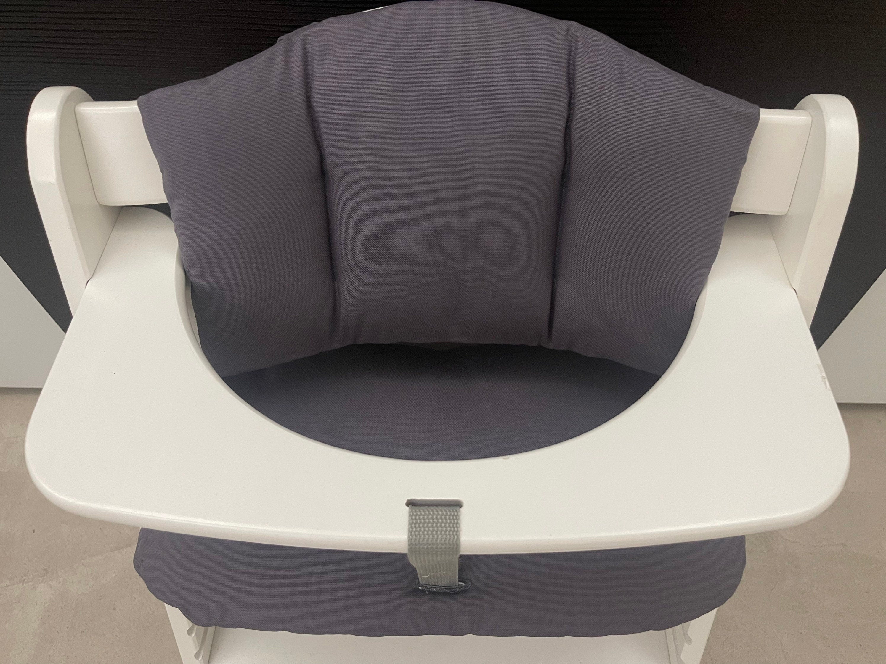 Sitzkissen Kissenset für Hauck Alpha, Tray, Beta Hochstuhl - Dunkelgrau