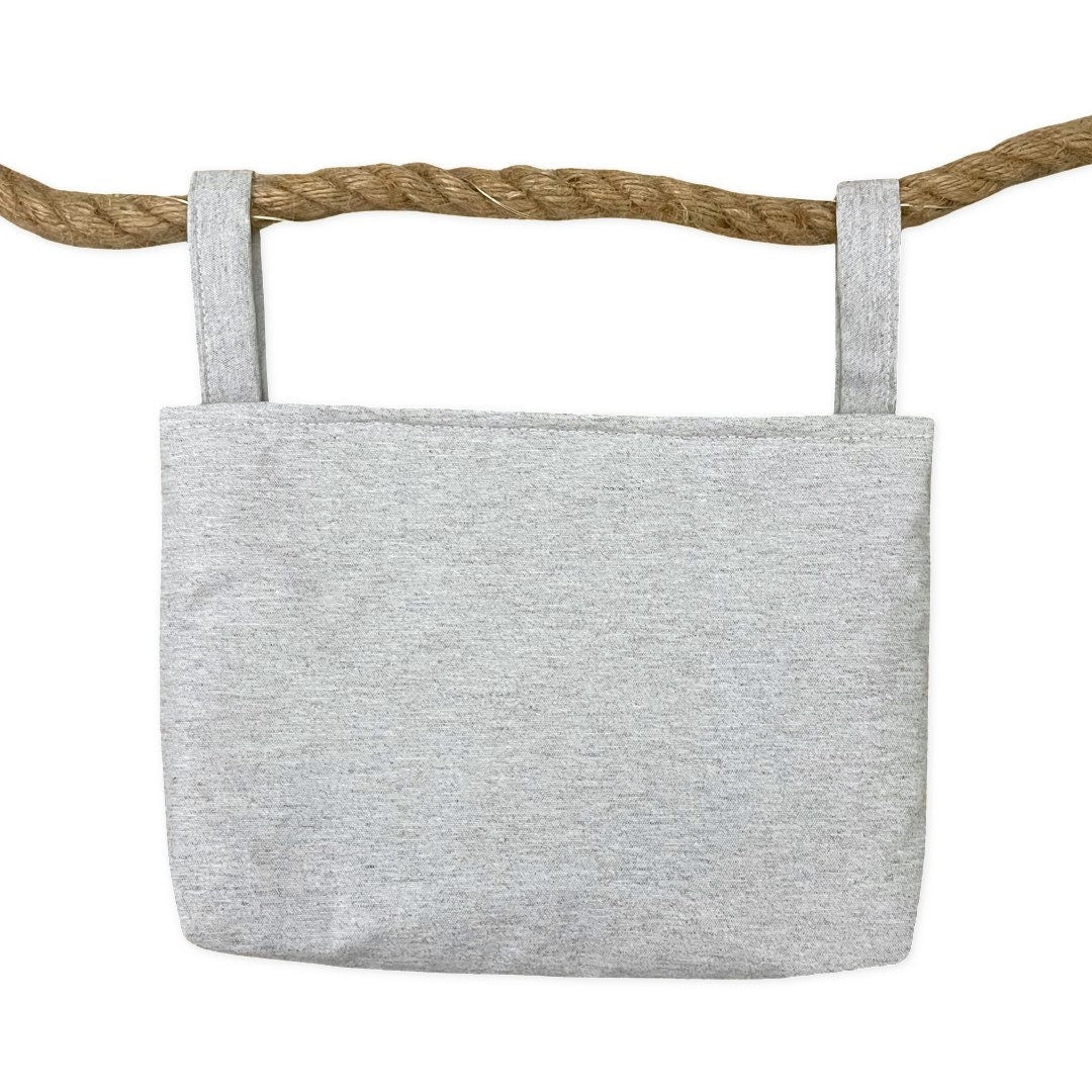 Abwaschbares Utensilo für Tripp Trapp oder Hauck Alpha Hochstuhl, Hochstuhltasche - meliert hellgrau