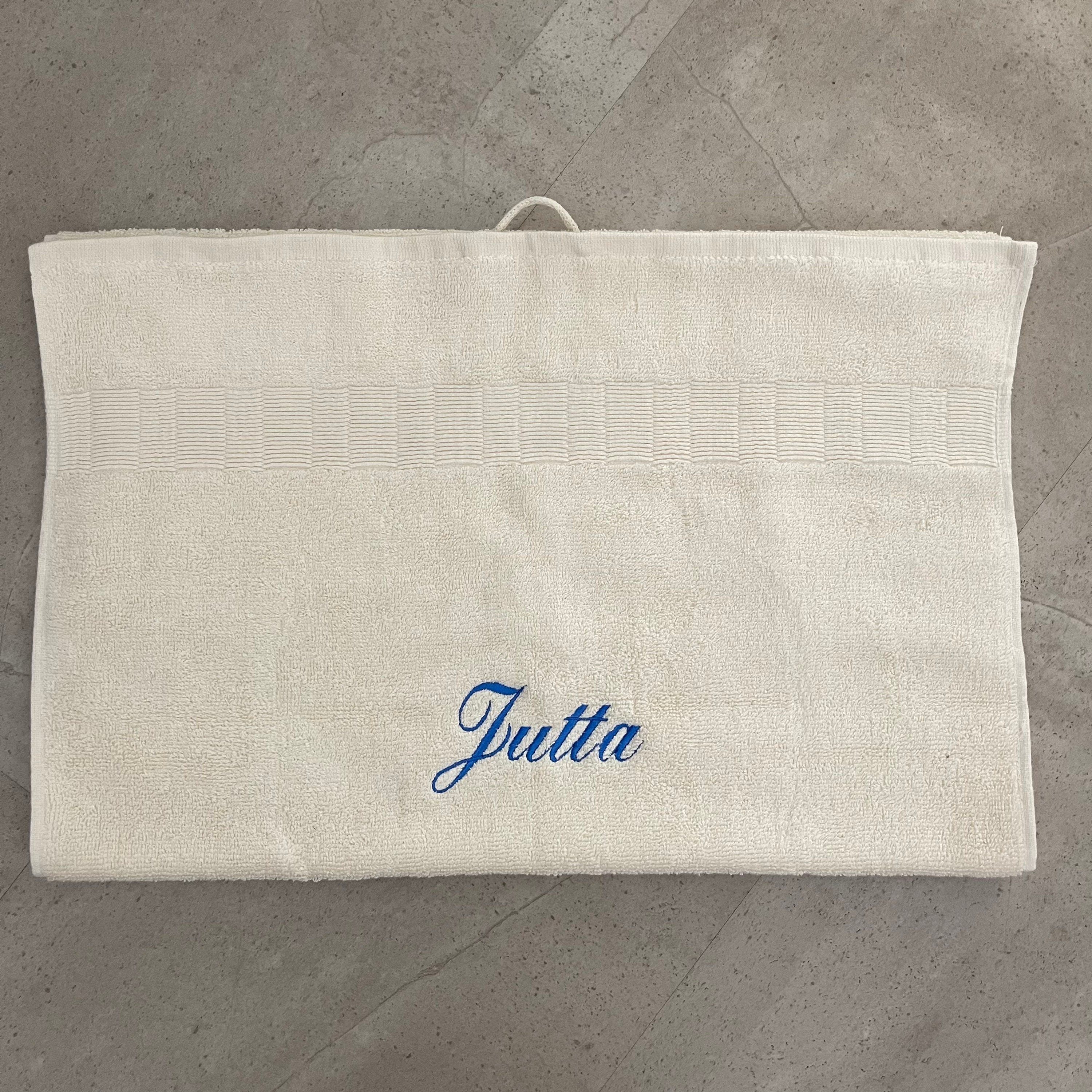 Handtuch mit Namen bestickt | Duschtuch | Gästetuch | Geschenk | Personalisiertes Handtuch
