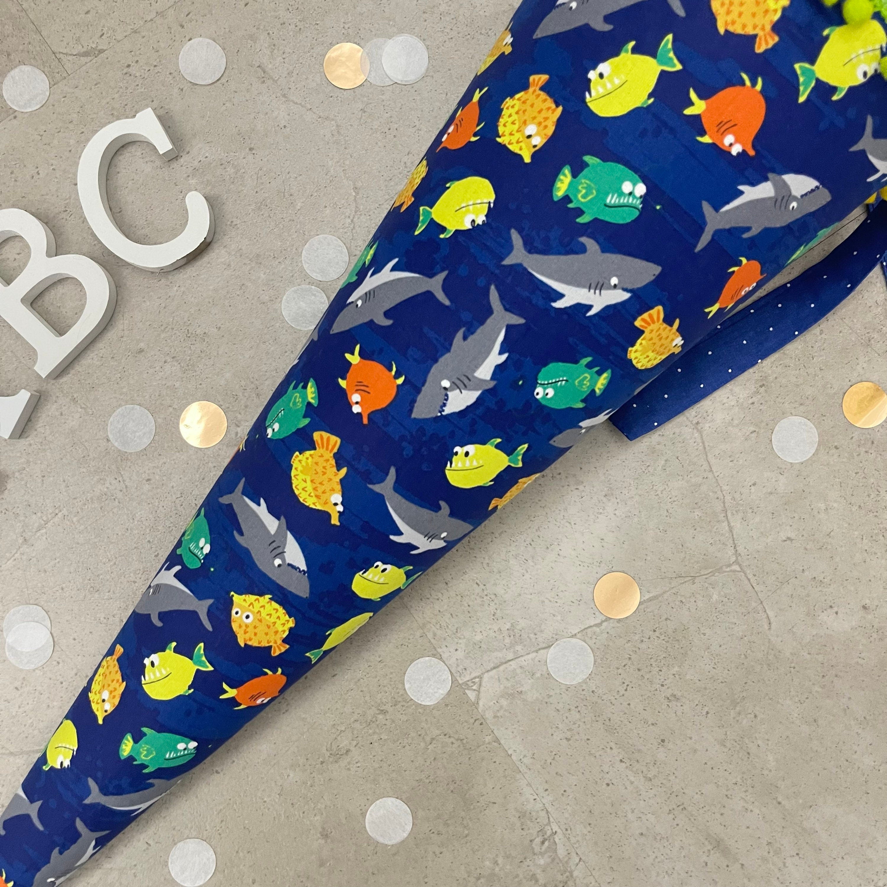 Schultüte Zuckertüte Einschulung Groß 70cm Handmade / Unterwasserwelt