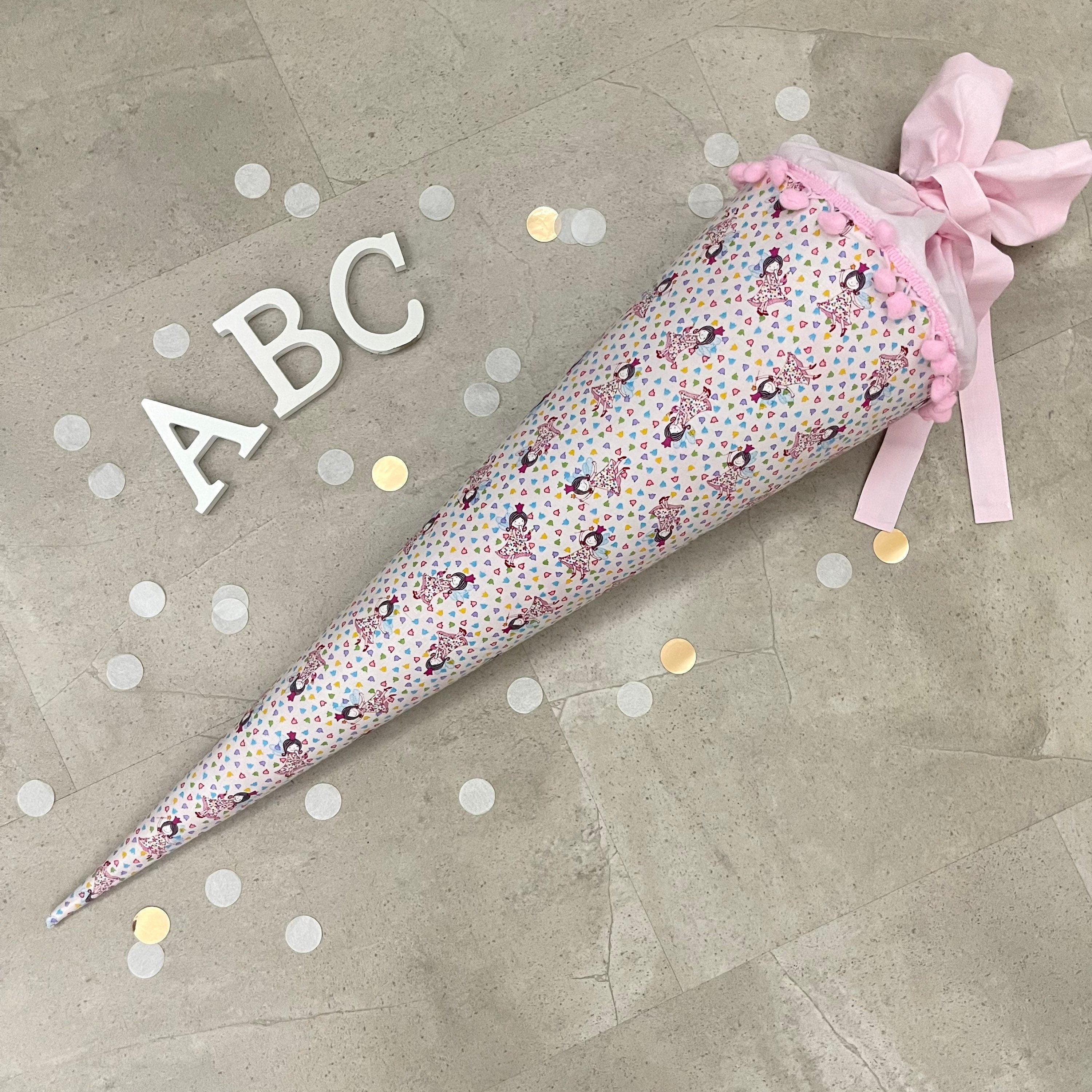 Schultüte Stoff Zuckertüte Einschulung 70cm Handmade/ Mädchen