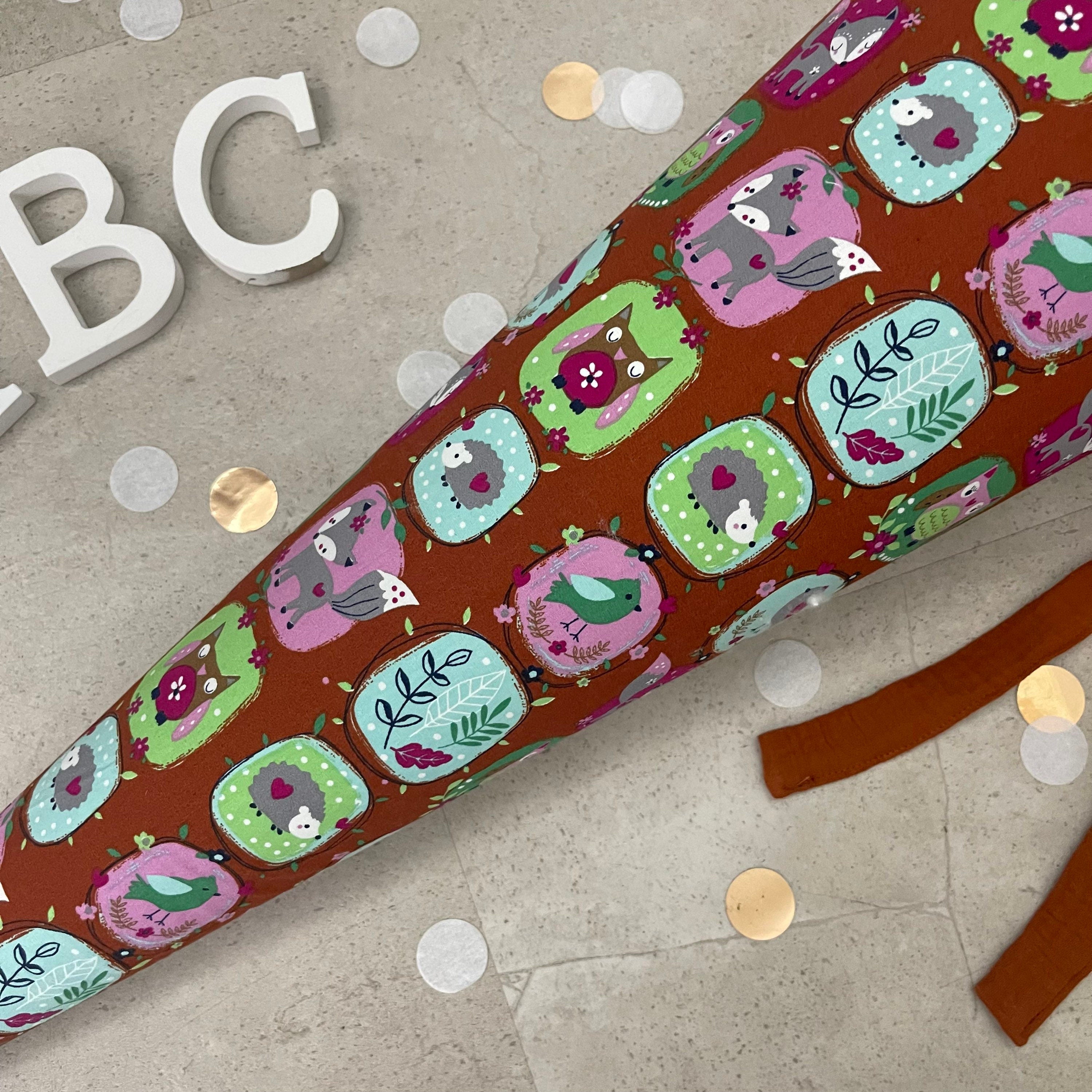 Schultüte Zuckertüte Einschulung Groß 70cm Handmade / Waldtiere