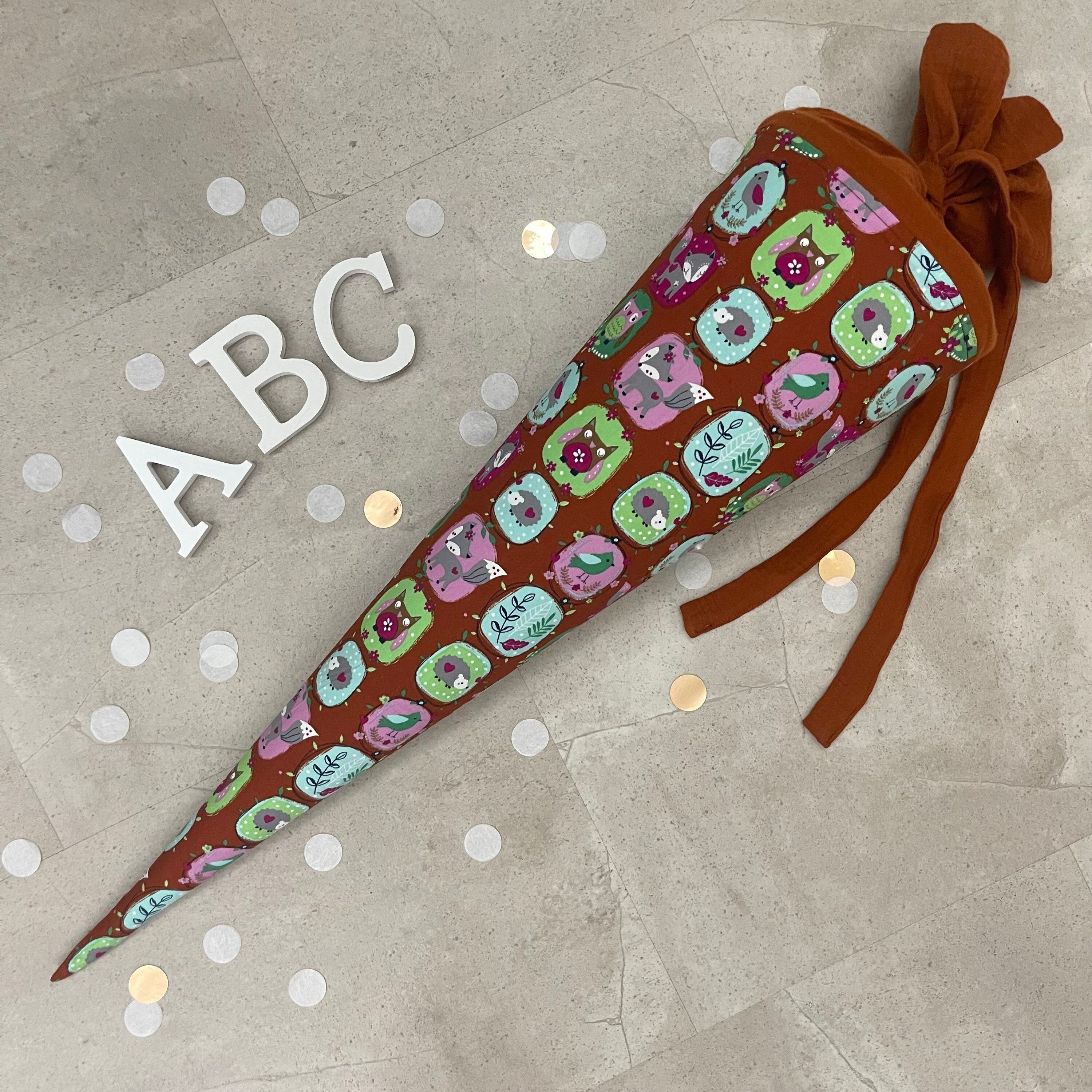 Schultüte Zuckertüte Einschulung Groß 70cm Handmade / Waldtiere