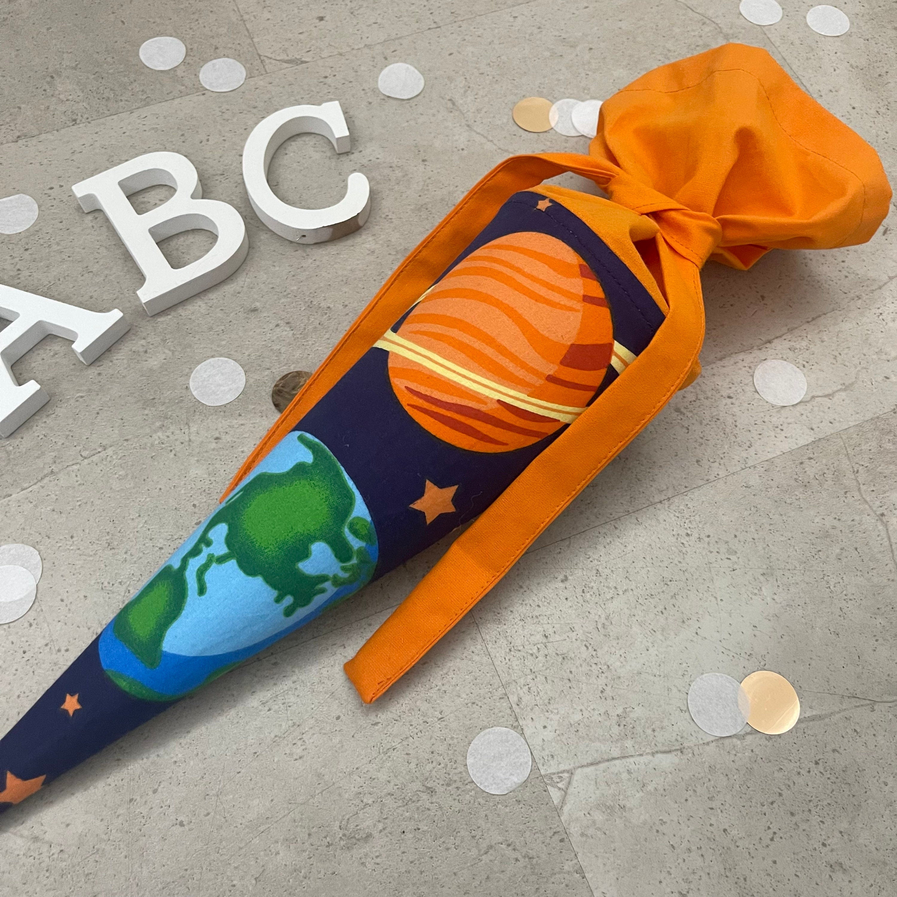 Geschwisterschultüte Stoff klein Zuckertüte Einschulung 35cm Handmade / Universum