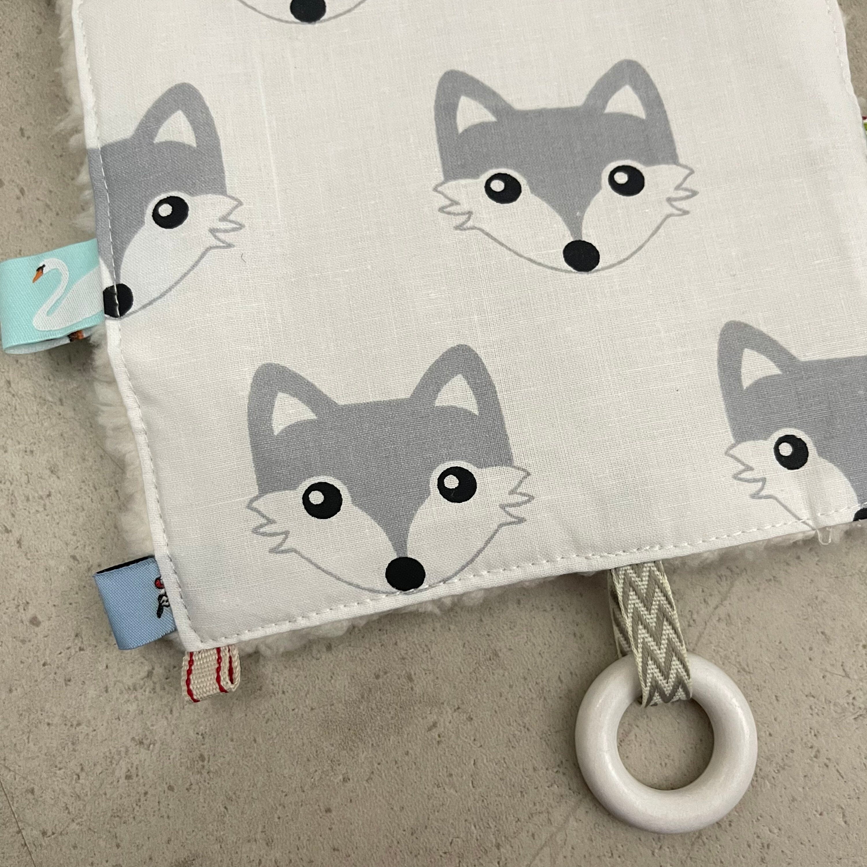 Knisterkissen Knistertuch Baby, Greifling - Fuchs