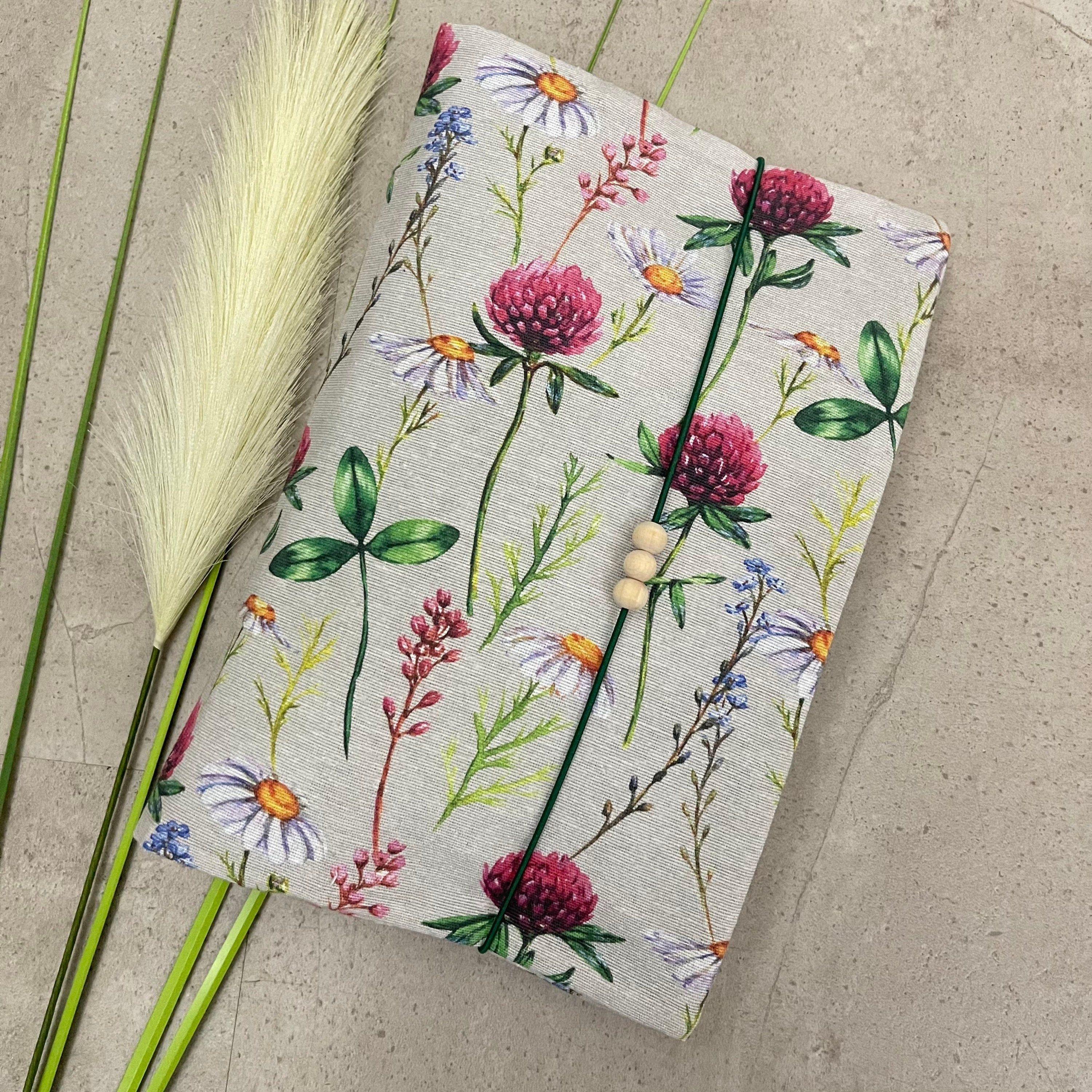 Wickeltasche Windeltasche Baby - Loneta Natur Blumen