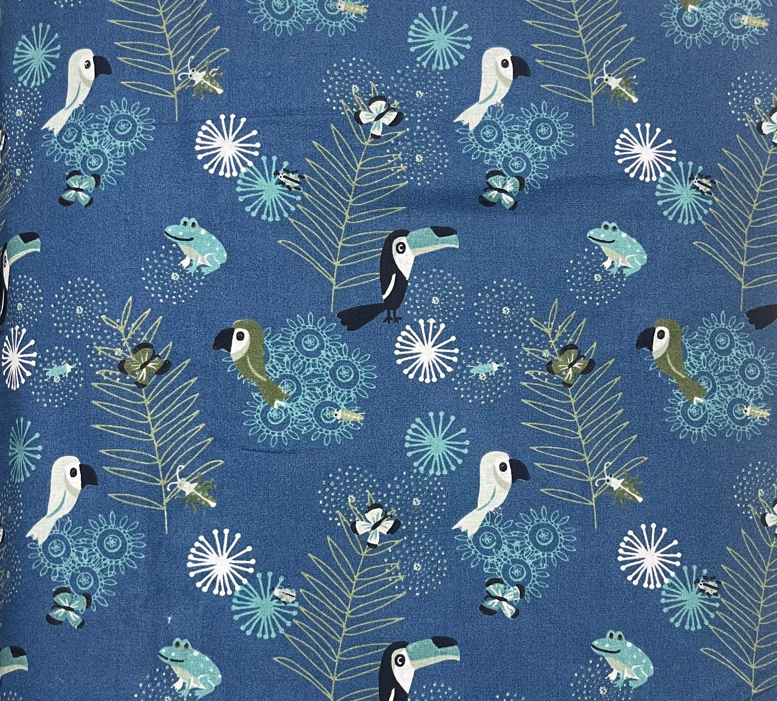 Sitzkissen Kissenset für Hauck Alpha, Tray, Beta Hochstuhl - Tukan blau