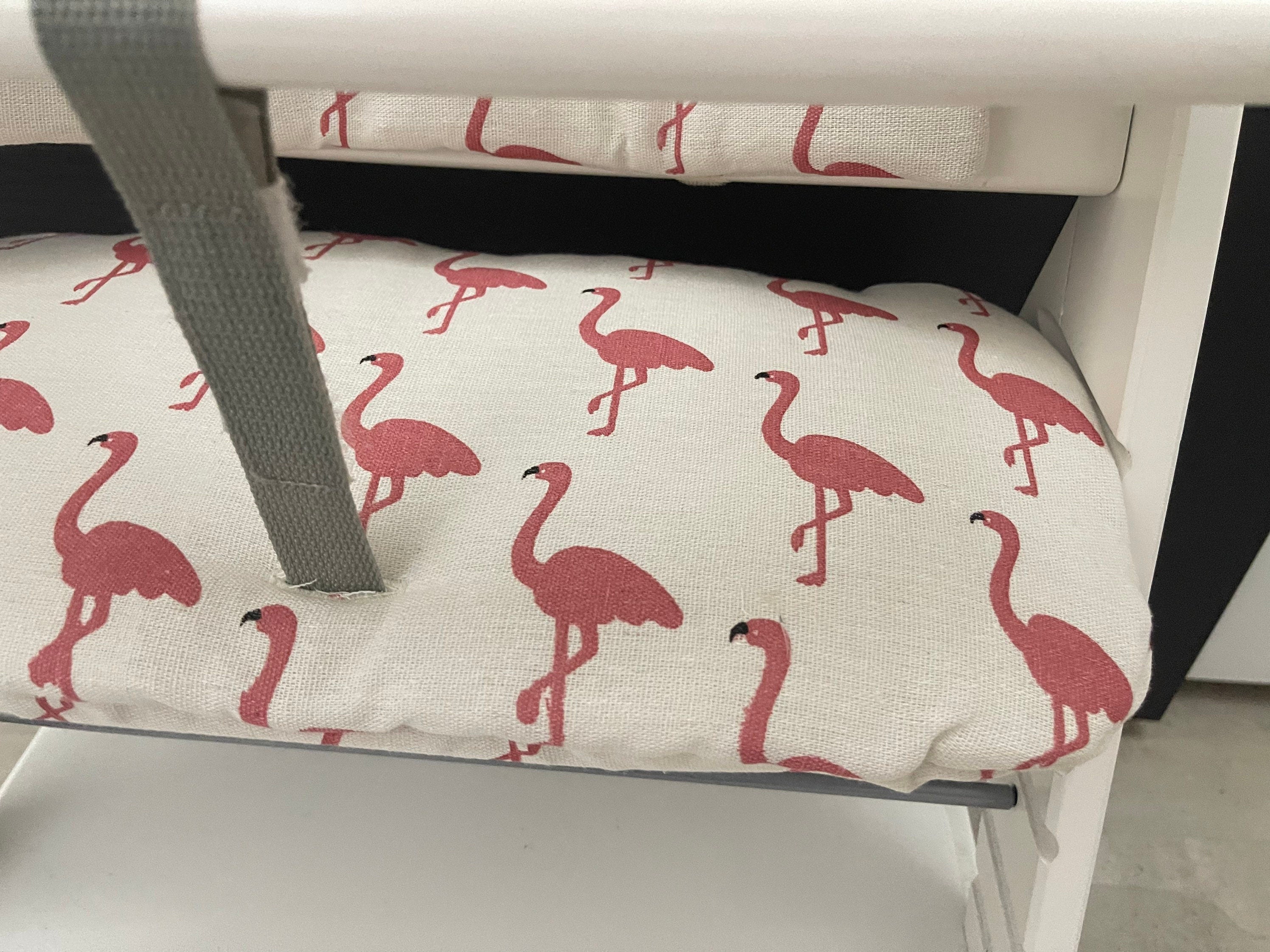 Sitzkissen Kissenset für Hauck Alpha, Tray, Beta Hochstuhl - Loneta Flamingo
