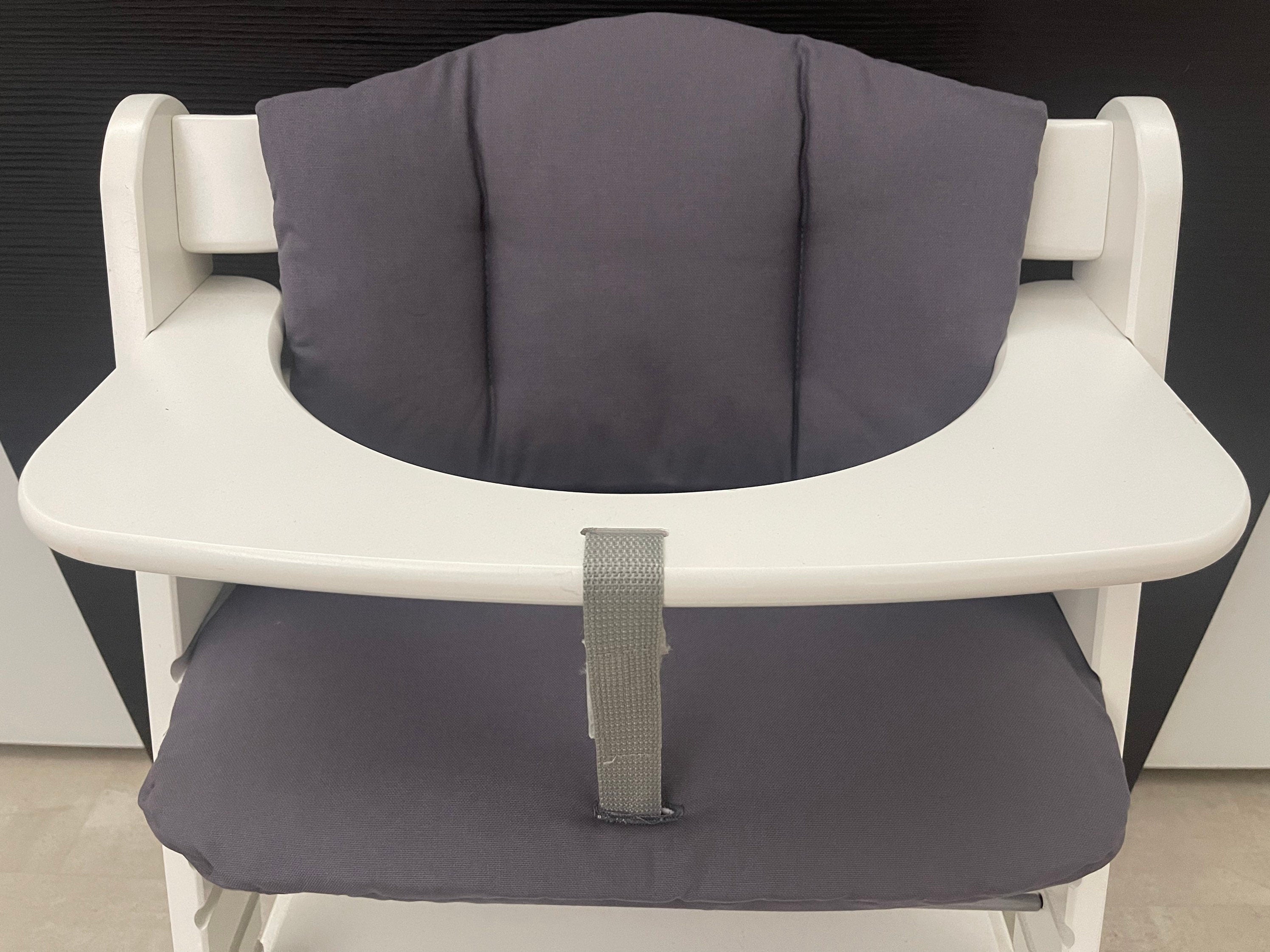 Sitzkissen Kissenset für Hauck Alpha, Tray, Beta Hochstuhl - Dunkelgrau
