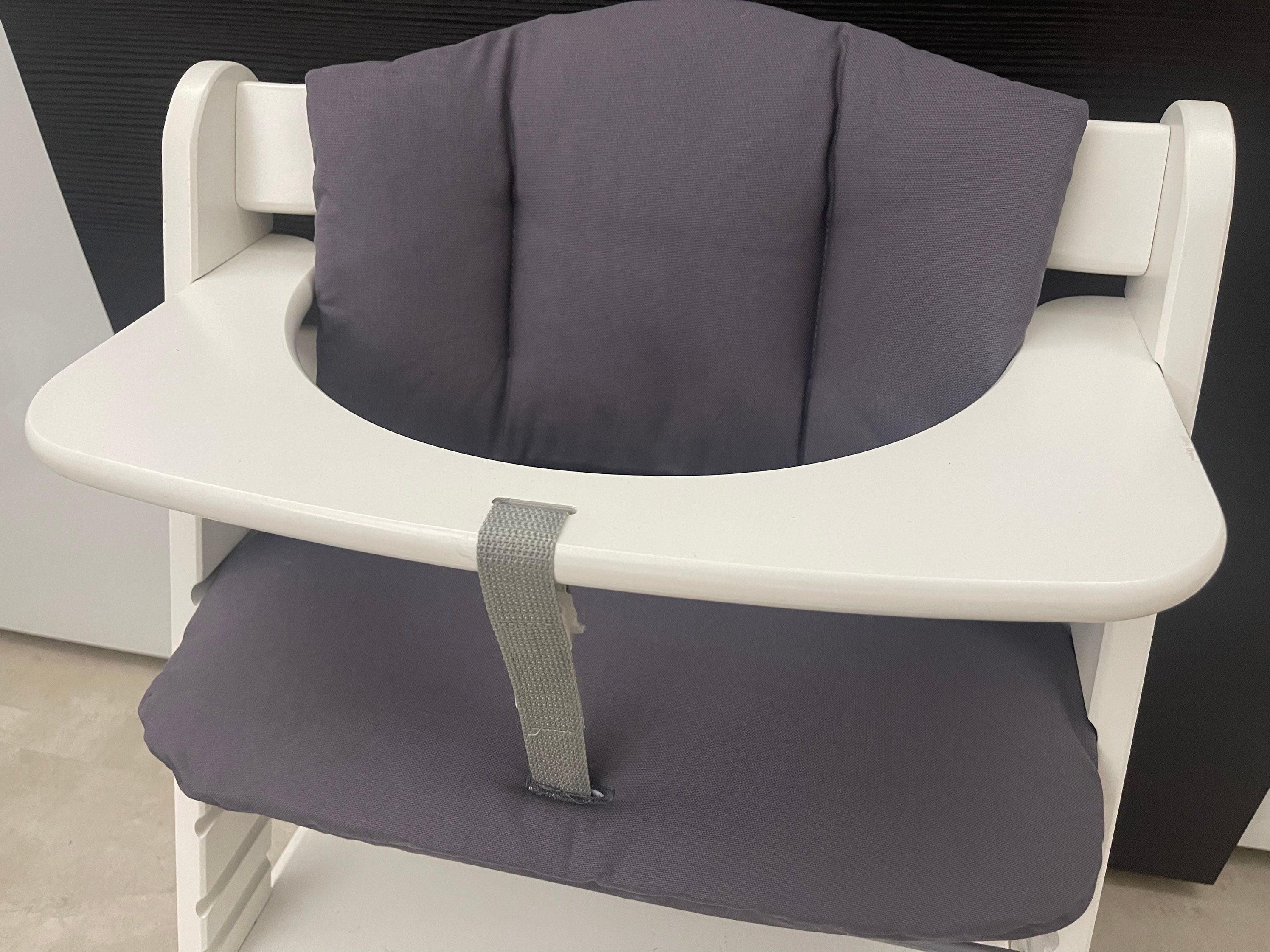 Sitzkissen Kissenset für Hauck Alpha, Tray, Beta Hochstuhl - Dunkelgrau