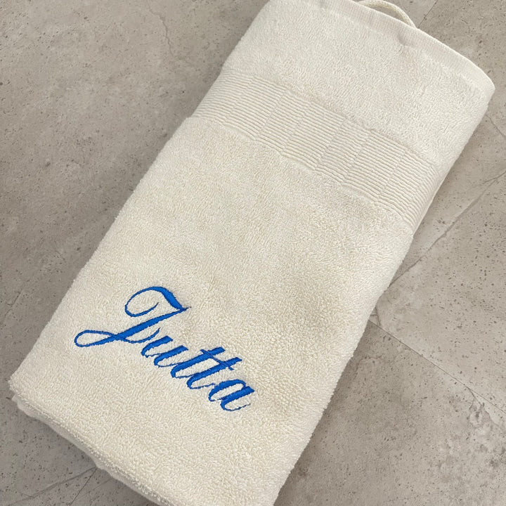 Handtuch mit Namen bestickt | Duschtuch | Gästetuch | Geschenk | Personalisiertes Handtuch