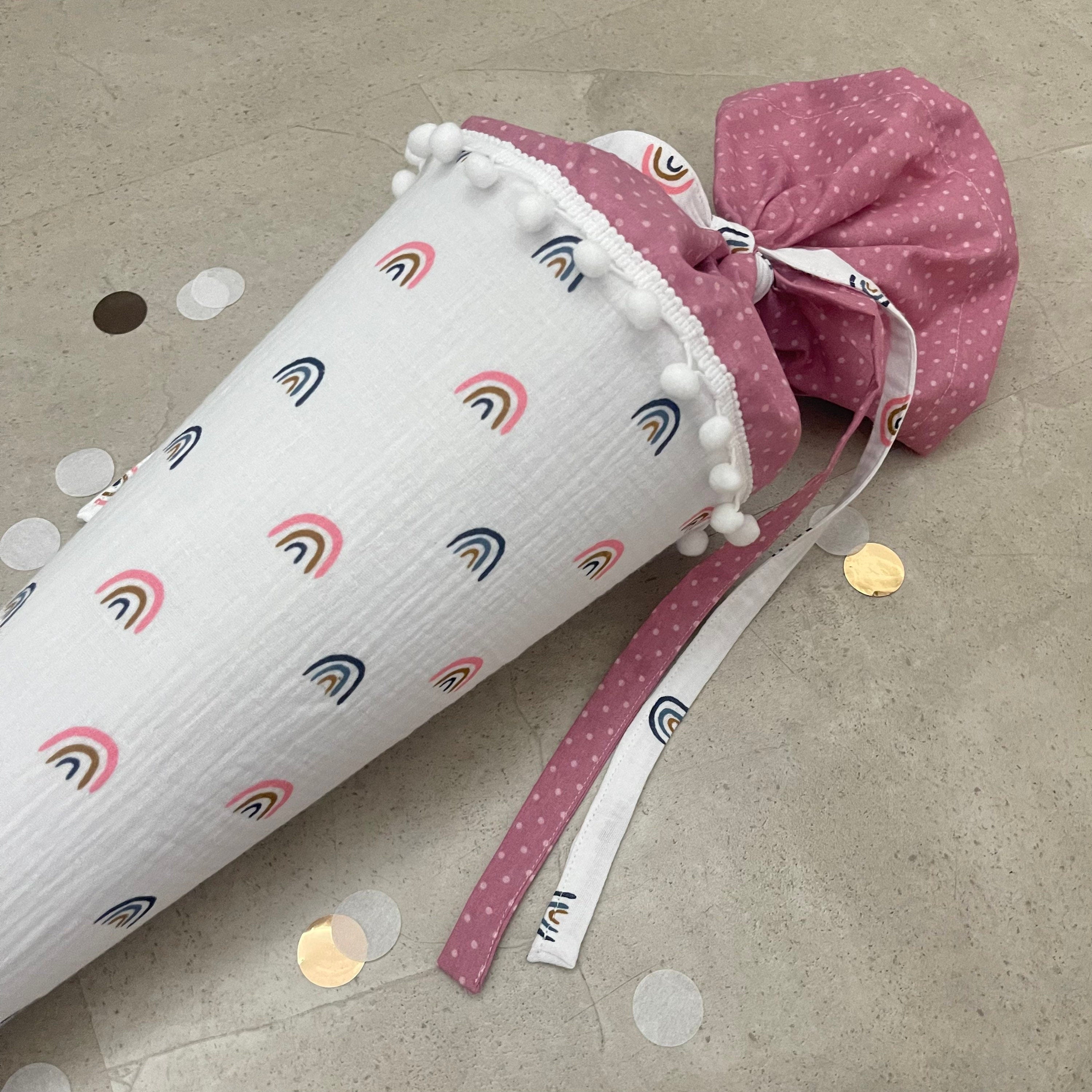 Schultüte Zuckertüte Einschulung Groß 70cm Handmade / Regenbogen