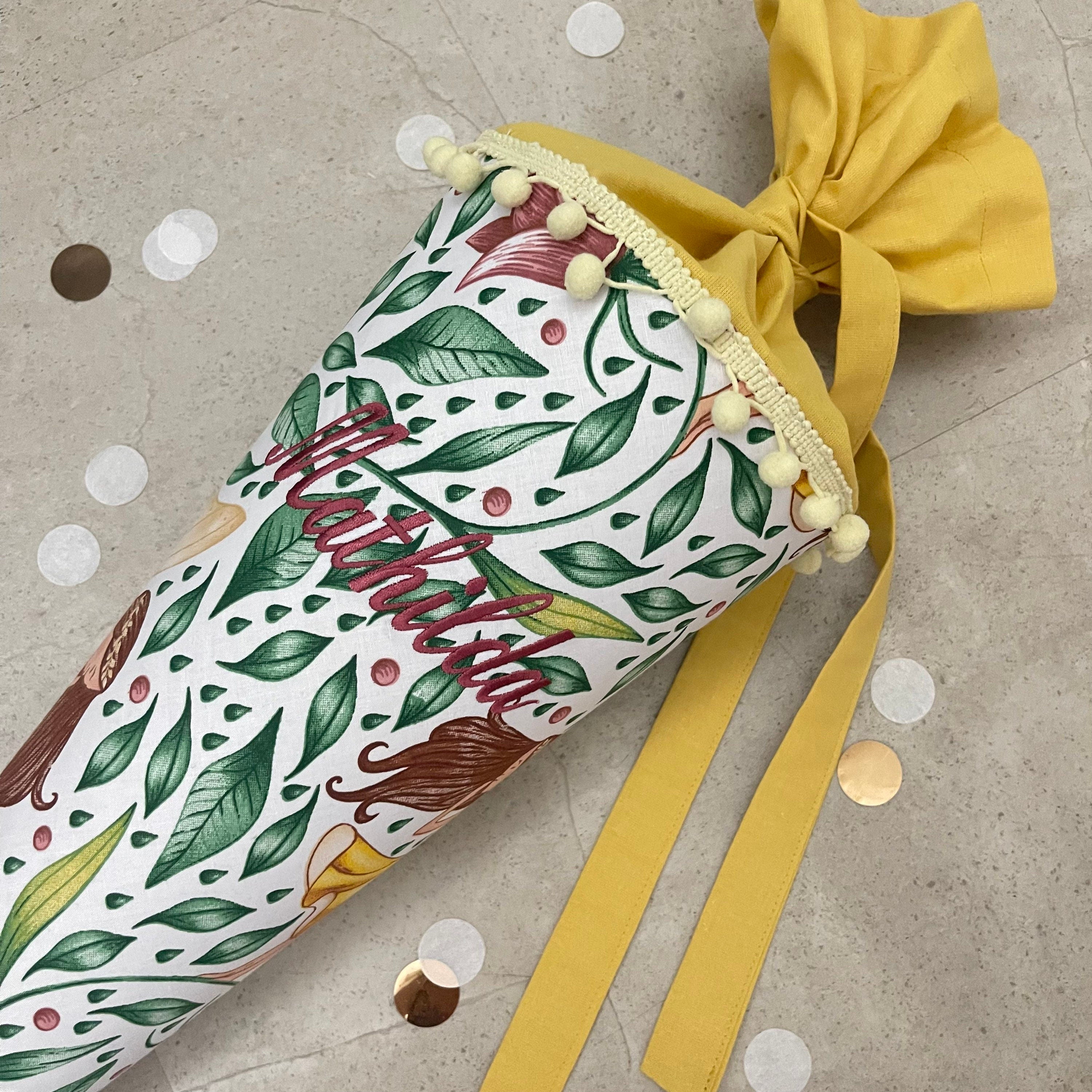 Schultüte Stoff Zuckertüte Einschulung Groß 70cm Handmade / Däumelinchen