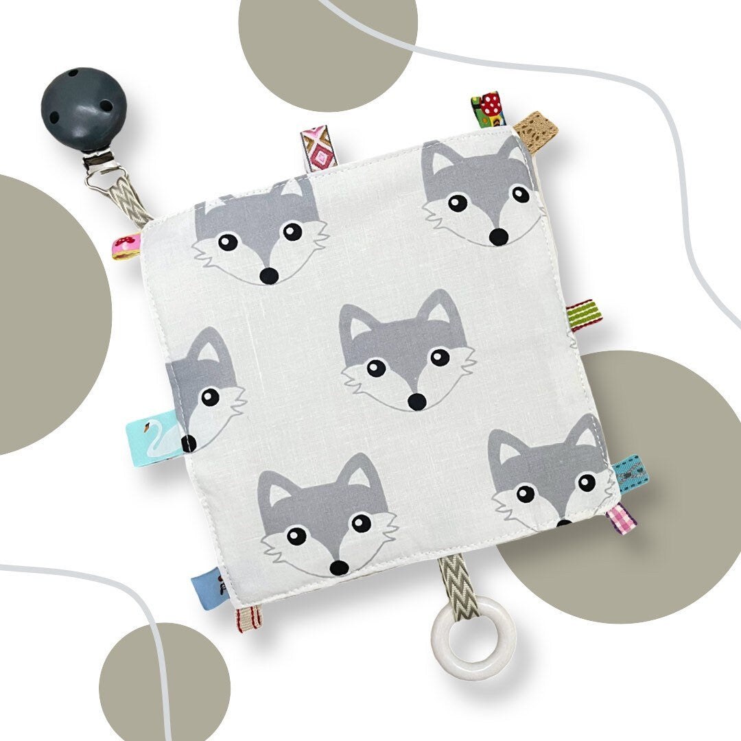 Knisterkissen Knistertuch Baby, Greifling - Fuchs