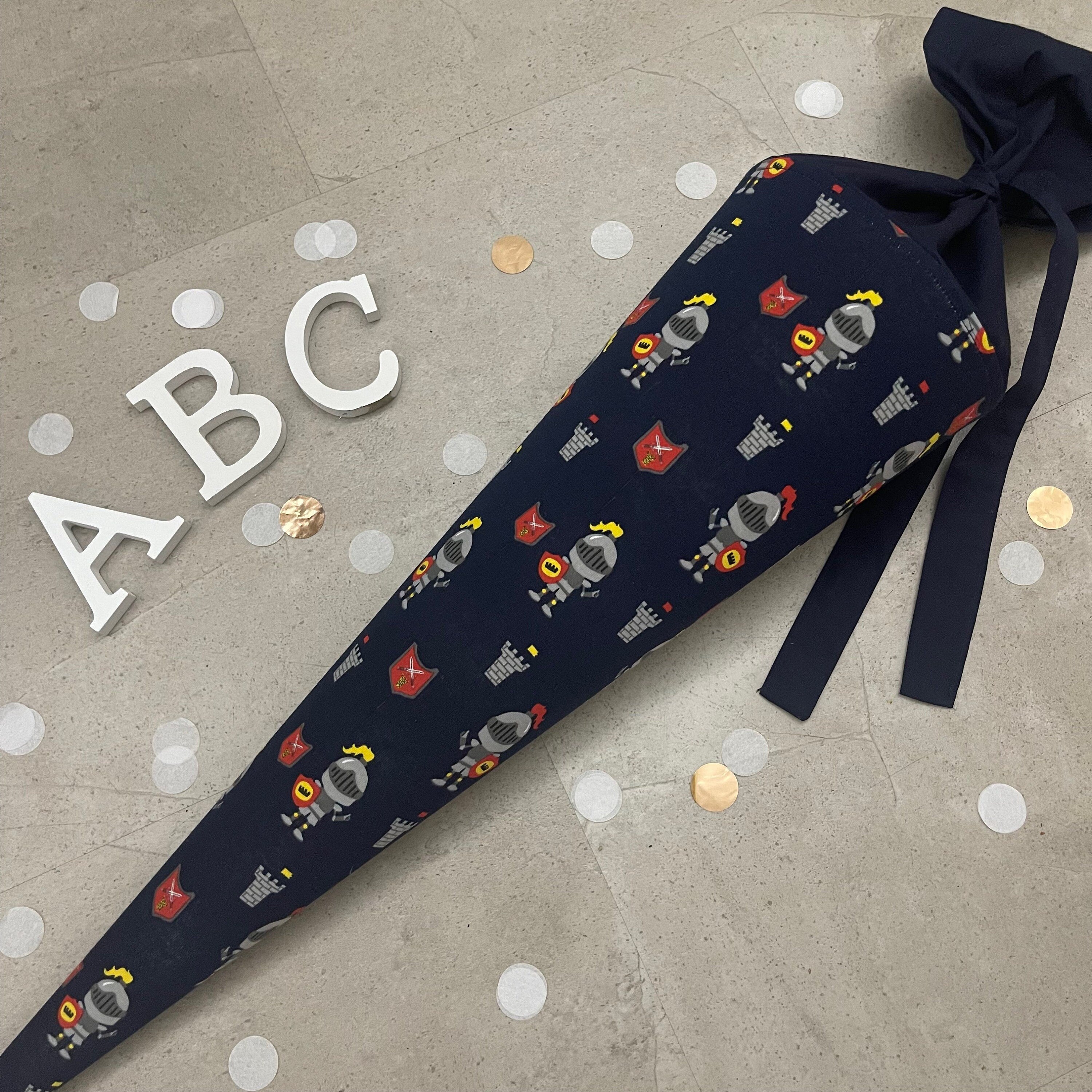 Schultüte Zuckertüte Einschulung Groß 70cm Handmade / Ritter