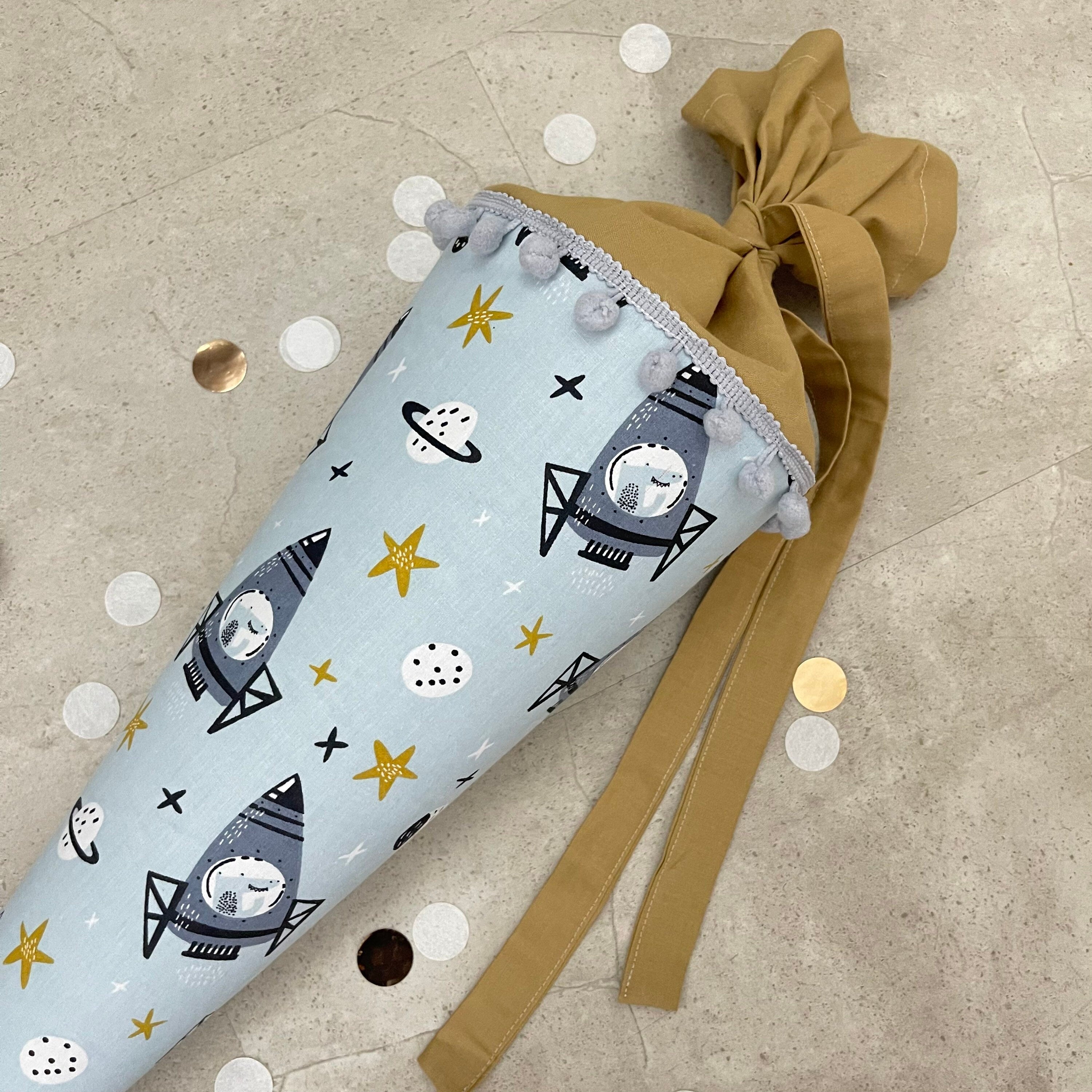 Schultüte Zuckertüte Einschulung Groß 70cm Handmade / Rakete