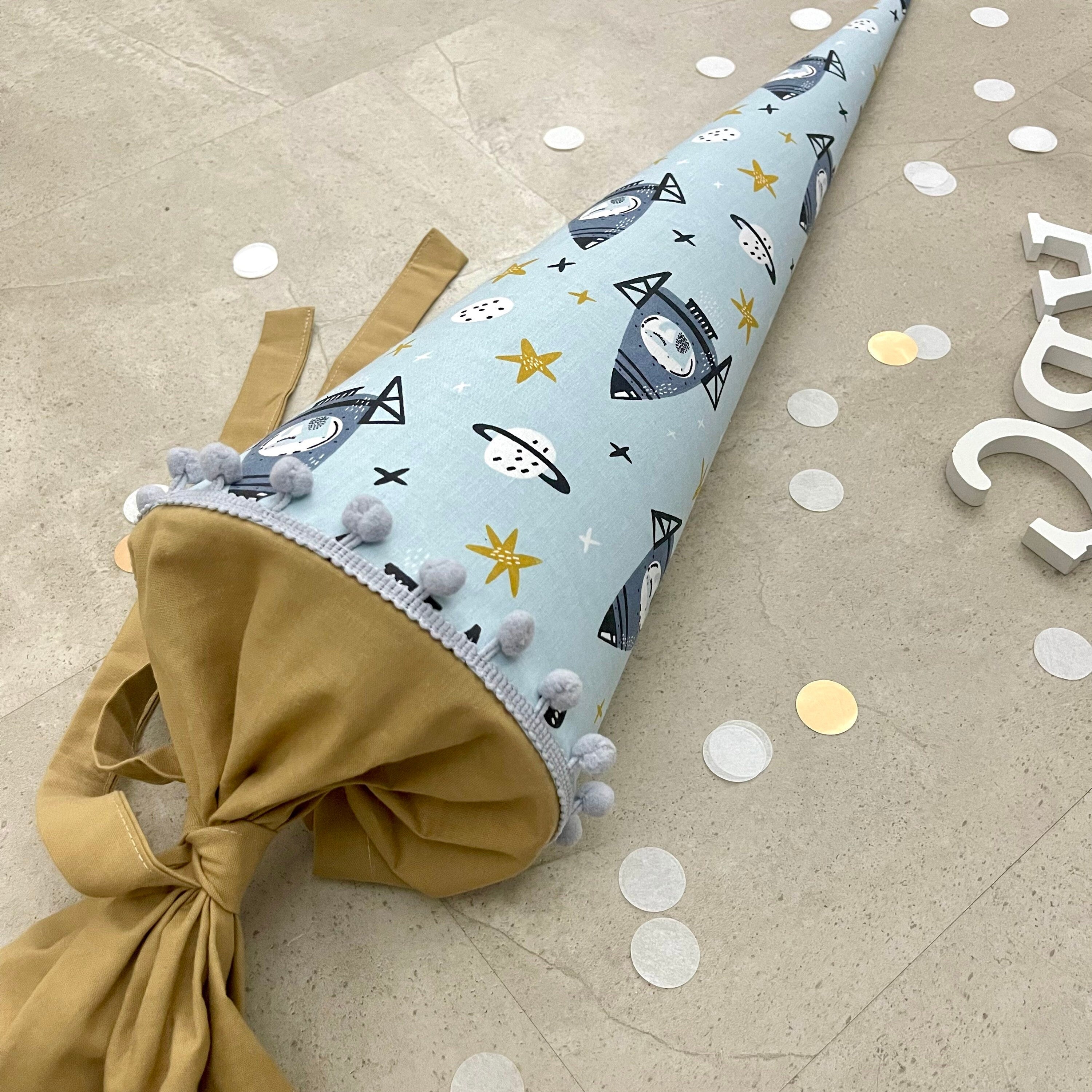 Schultüte Zuckertüte Einschulung Groß 70cm Handmade / Rakete