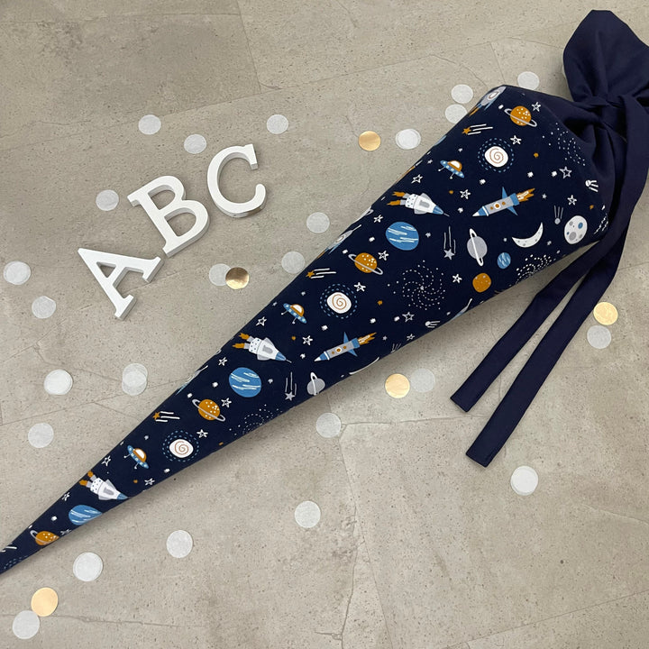 Schultüte Zuckertüte Einschulung Groß 35cm Handmade / Weltraum