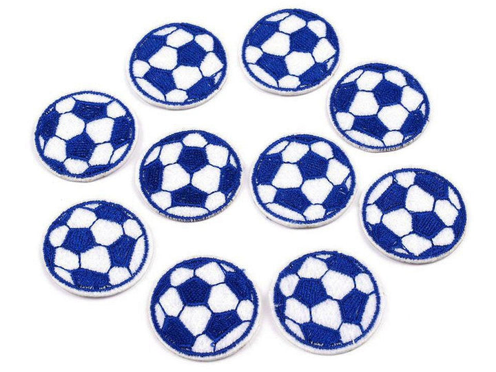 Aufnäher/Aufbügler/Patch - Fussball blau