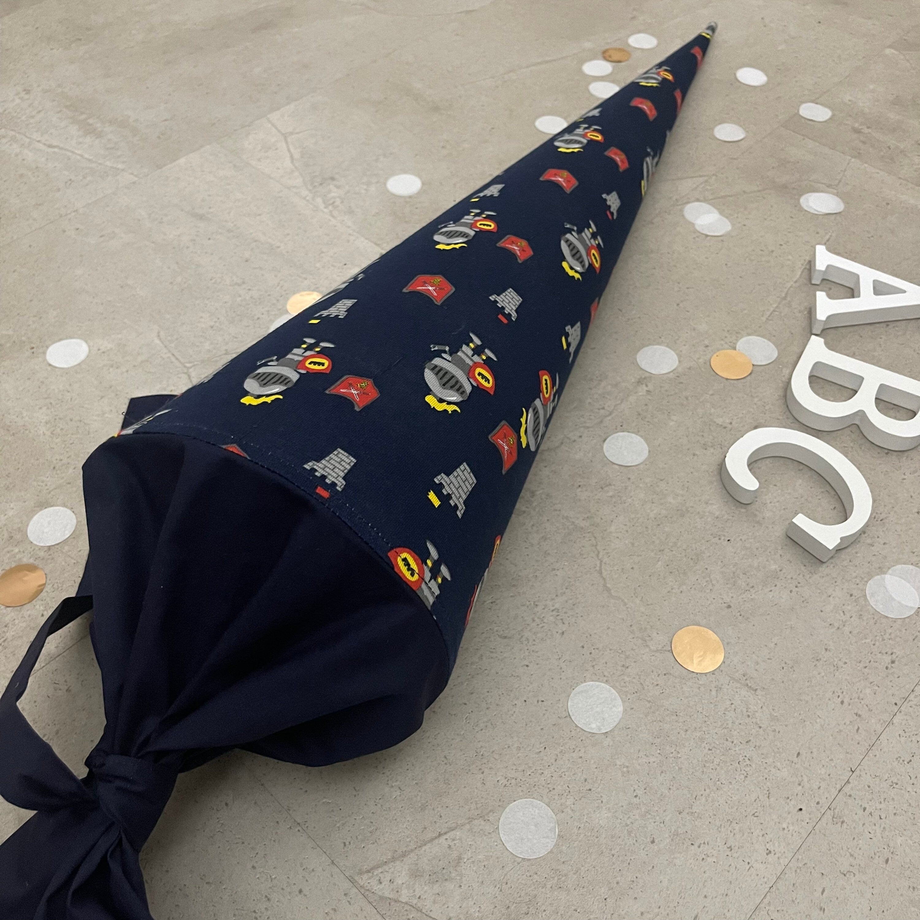 Schultüte Zuckertüte Einschulung Groß 70cm Handmade / Ritter