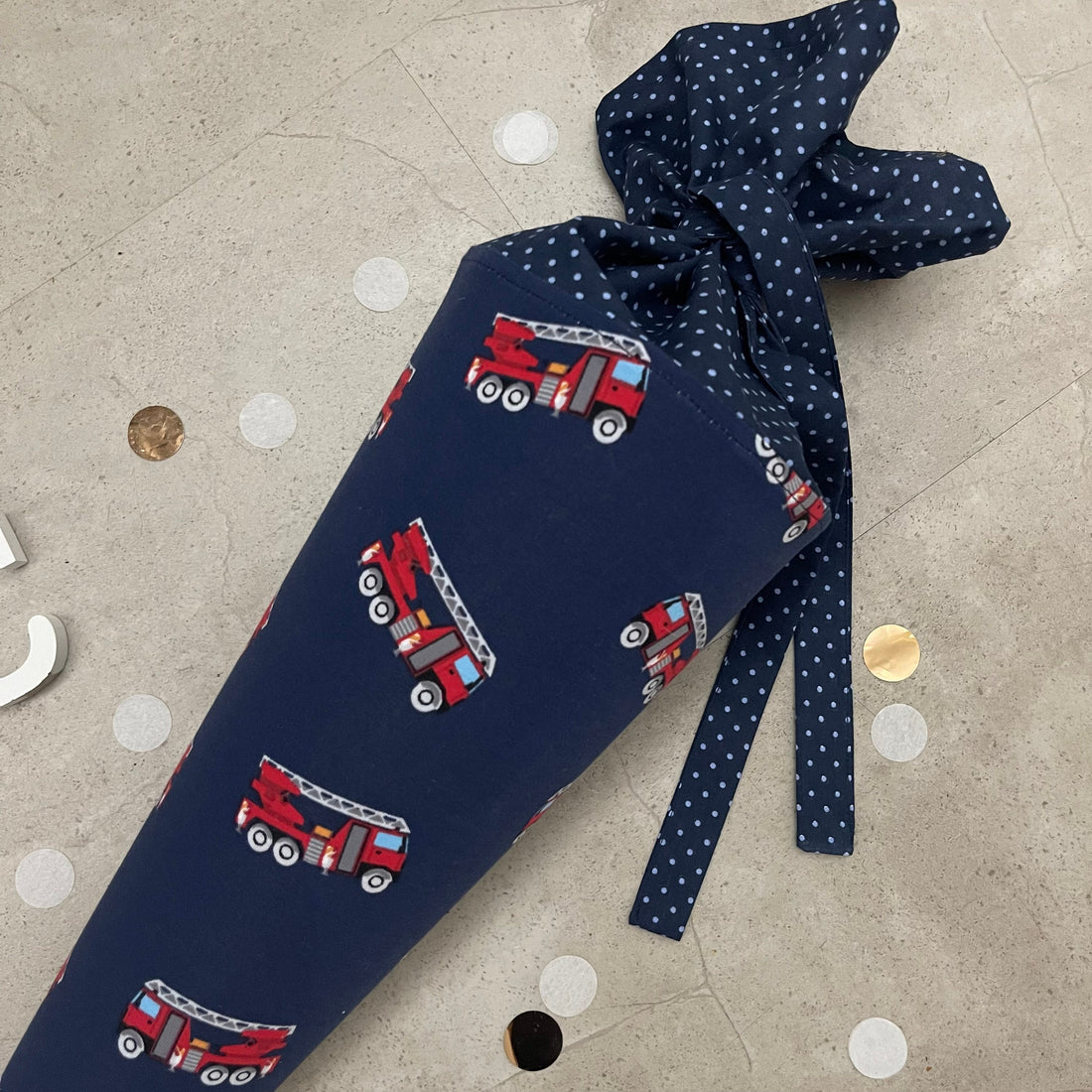 Schultüte Zuckertüte Einschulung Groß 70cm Handmade / Feuerwehr