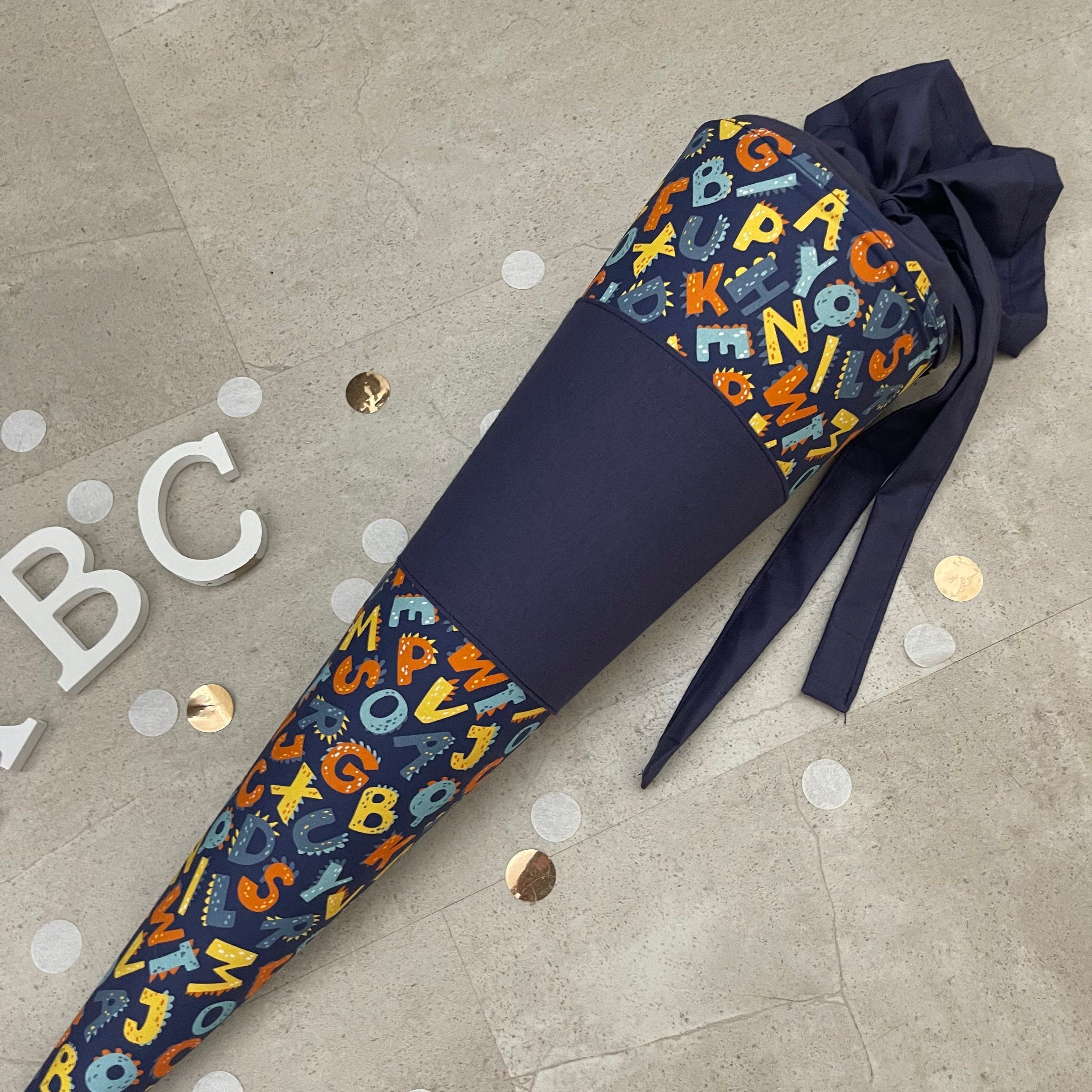 85cm Schultüte Zuckertüte Einschulung Groß Handmade / ABC