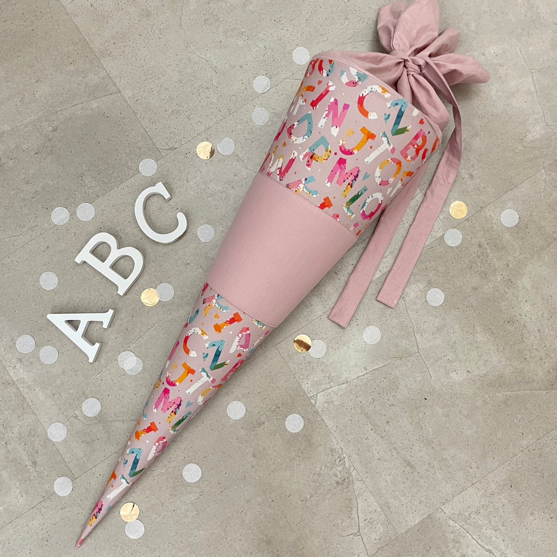 85cm Schultüte Zuckertüte Einschulung Groß Handmade / ABC