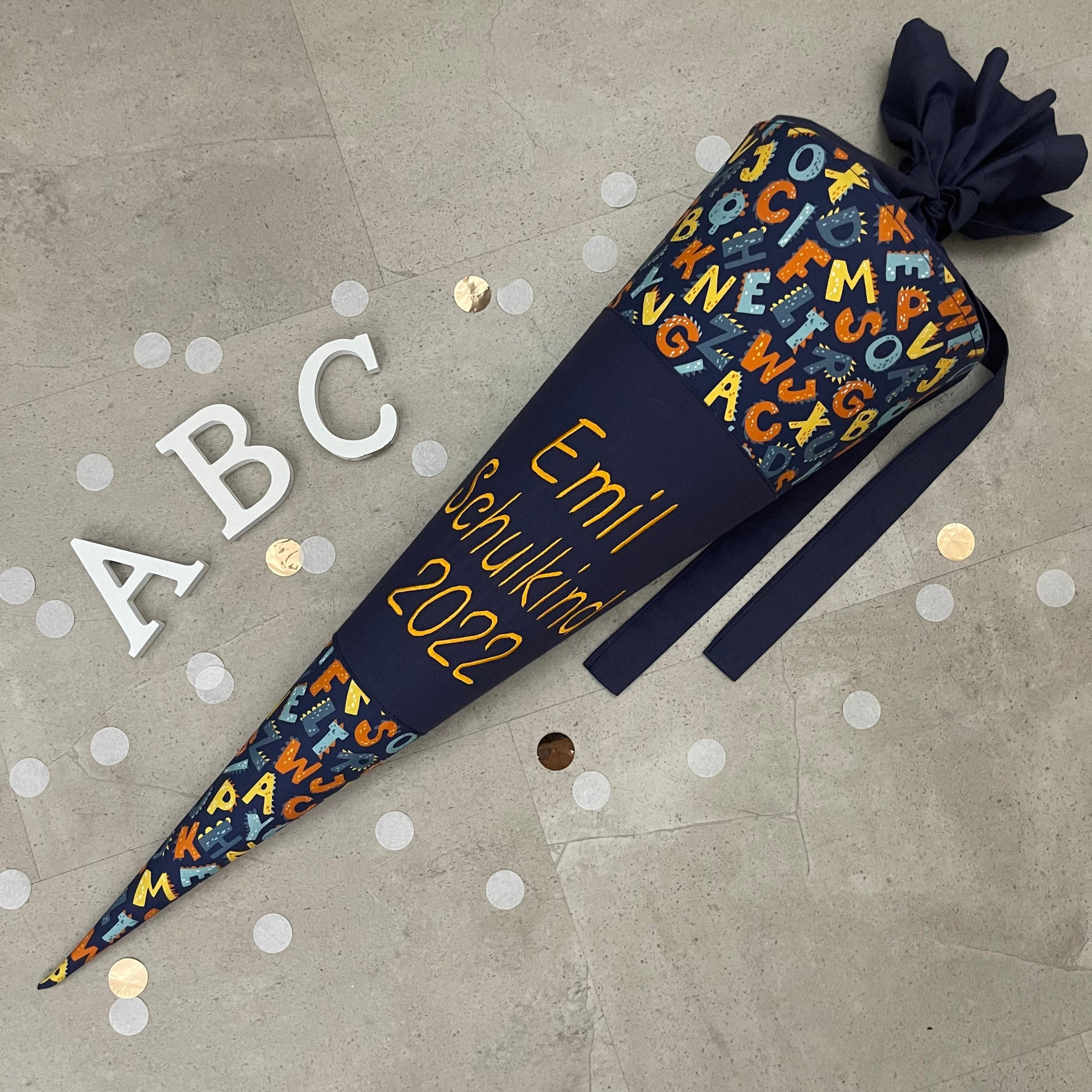 85cm Schultüte Zuckertüte Einschulung Groß Handmade / ABC