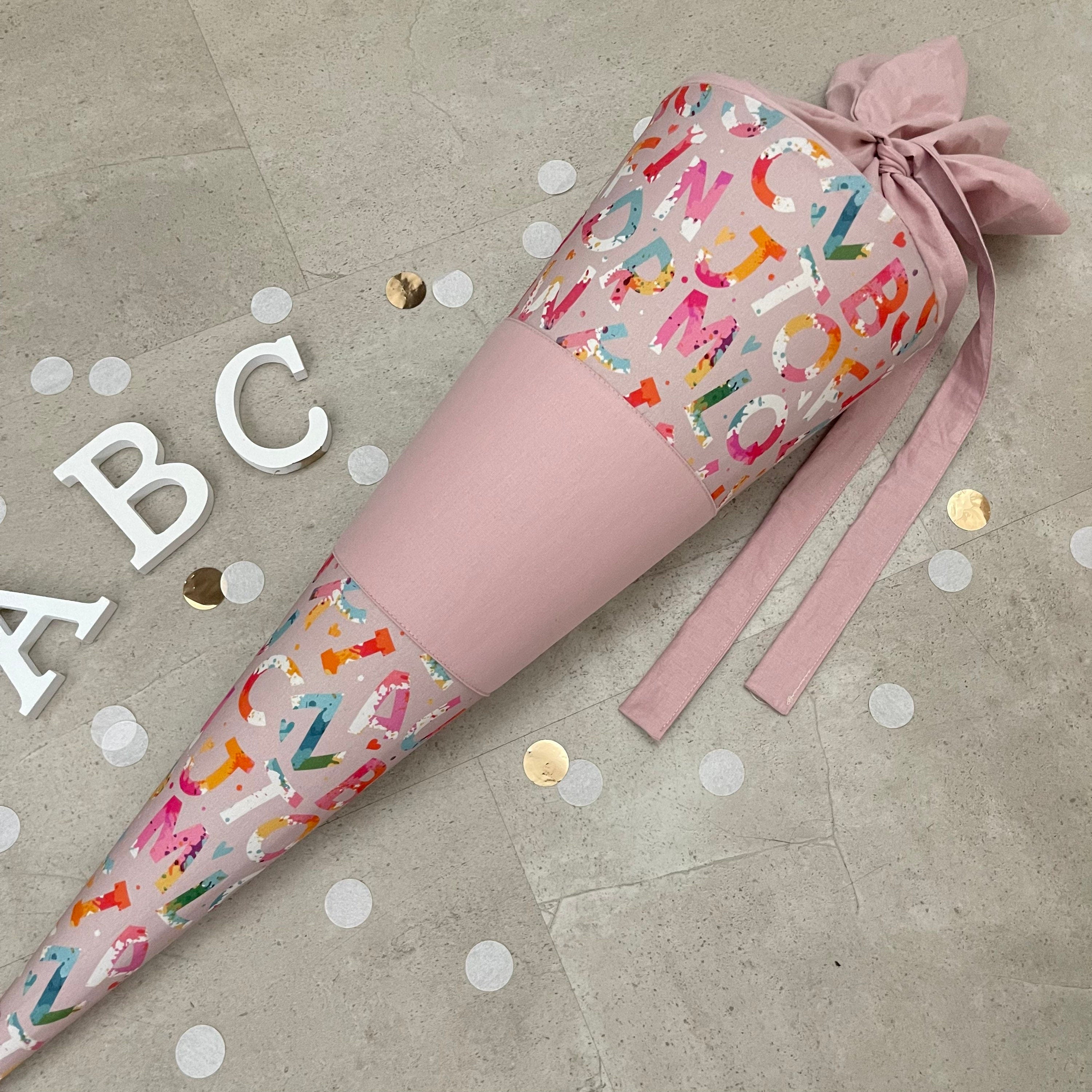 85cm Schultüte Zuckertüte Einschulung Groß Handmade / ABC