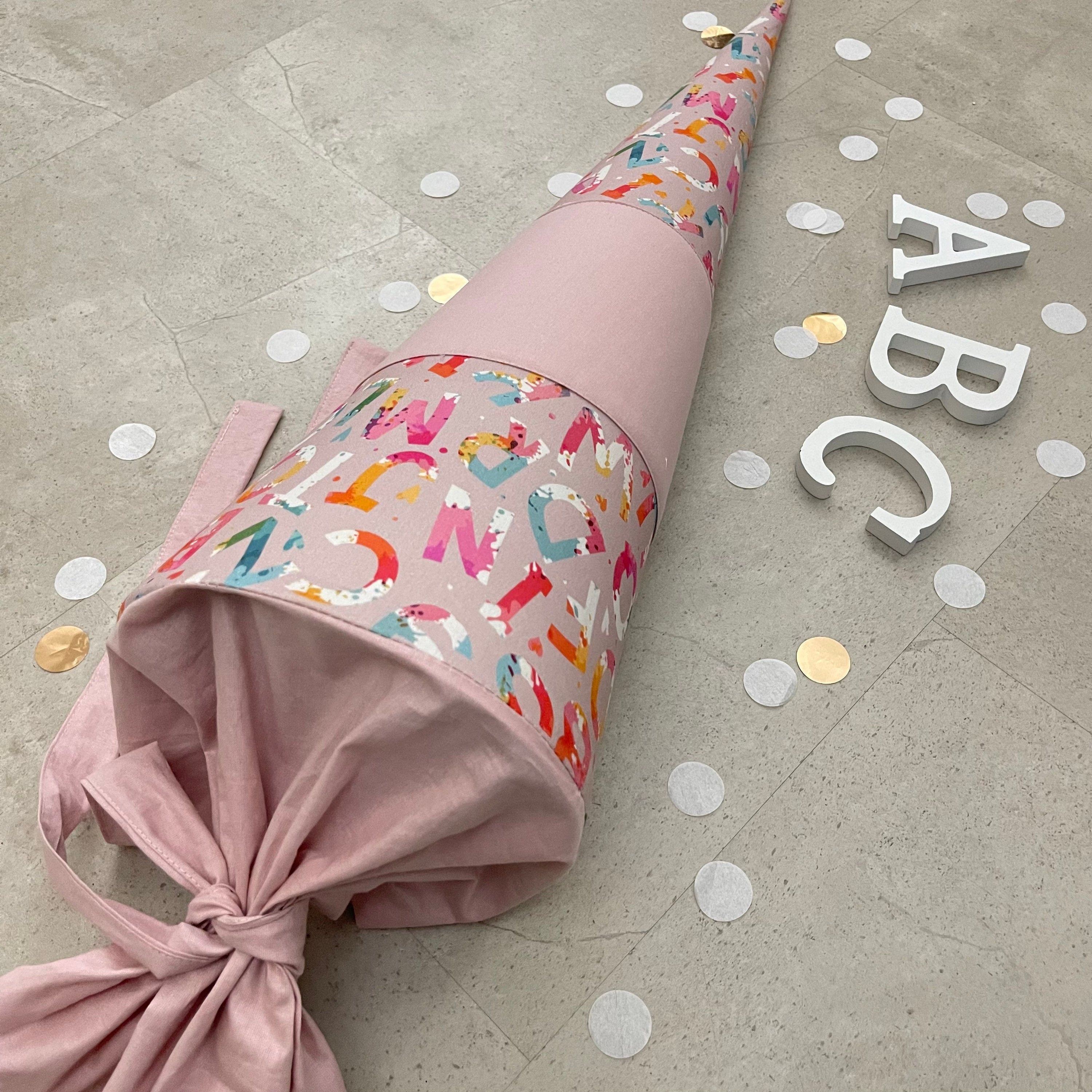 85cm Schultüte Zuckertüte Einschulung Groß Handmade / ABC