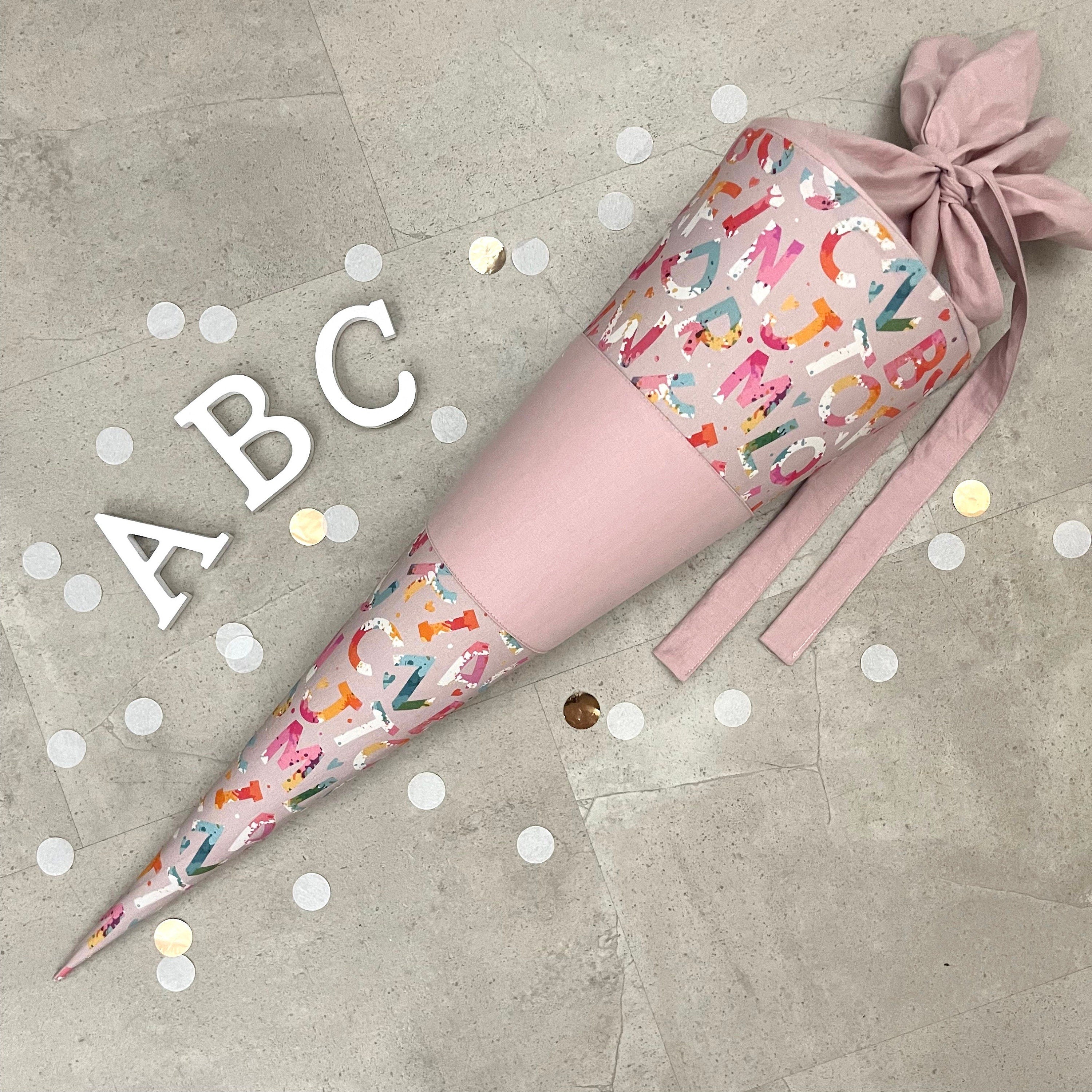 Schultüte Zuckertüte Einschulung Groß 70cm Handmade / ABC