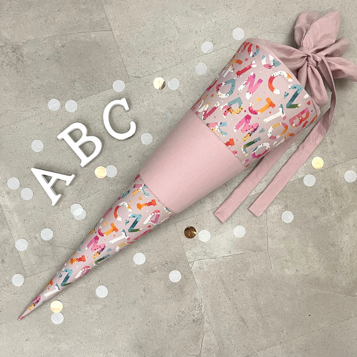 85cm Schultüte Zuckertüte Einschulung Groß Handmade / ABC