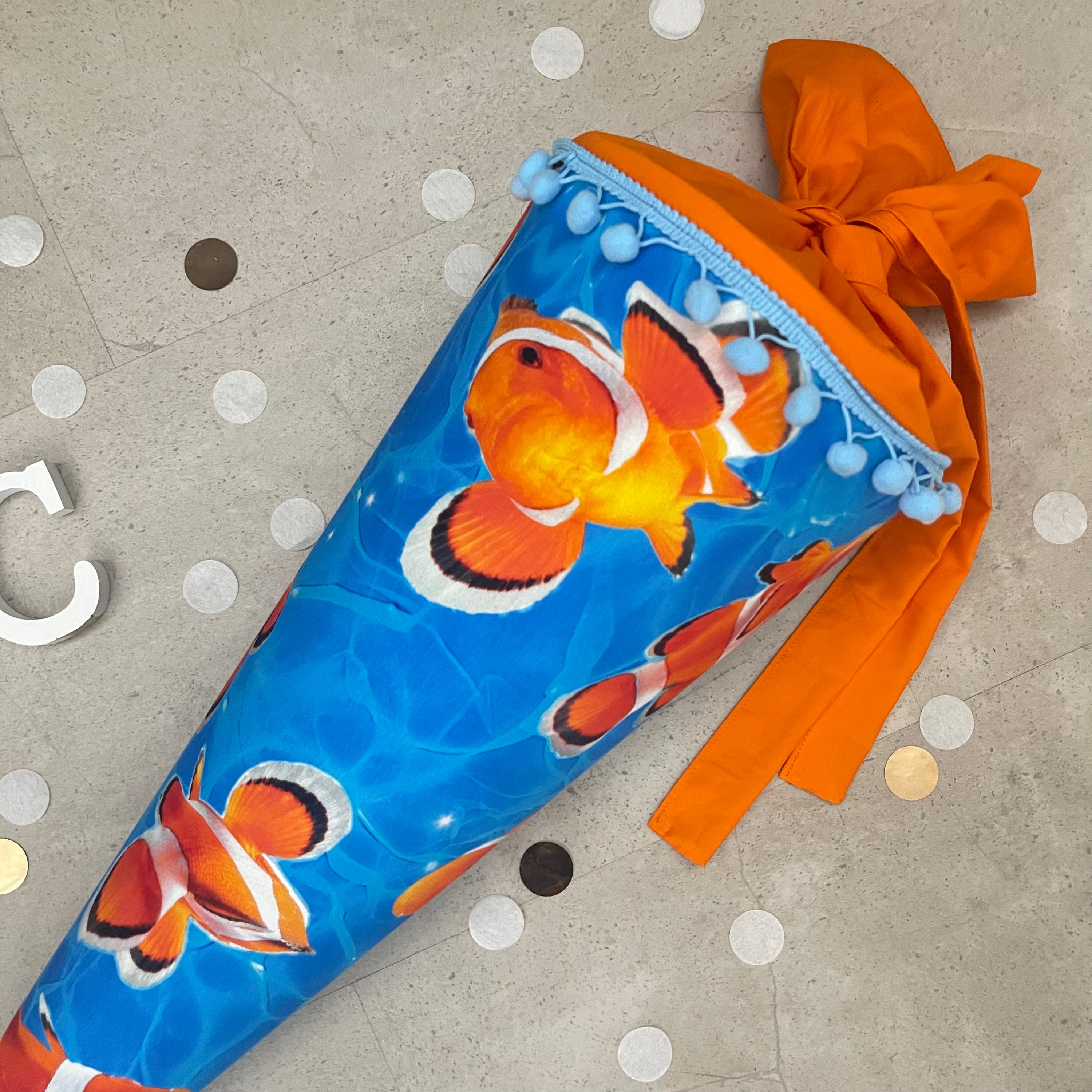 Schultüte Zuckertüte Einschulung Groß 70cm Handmade / Aquarium