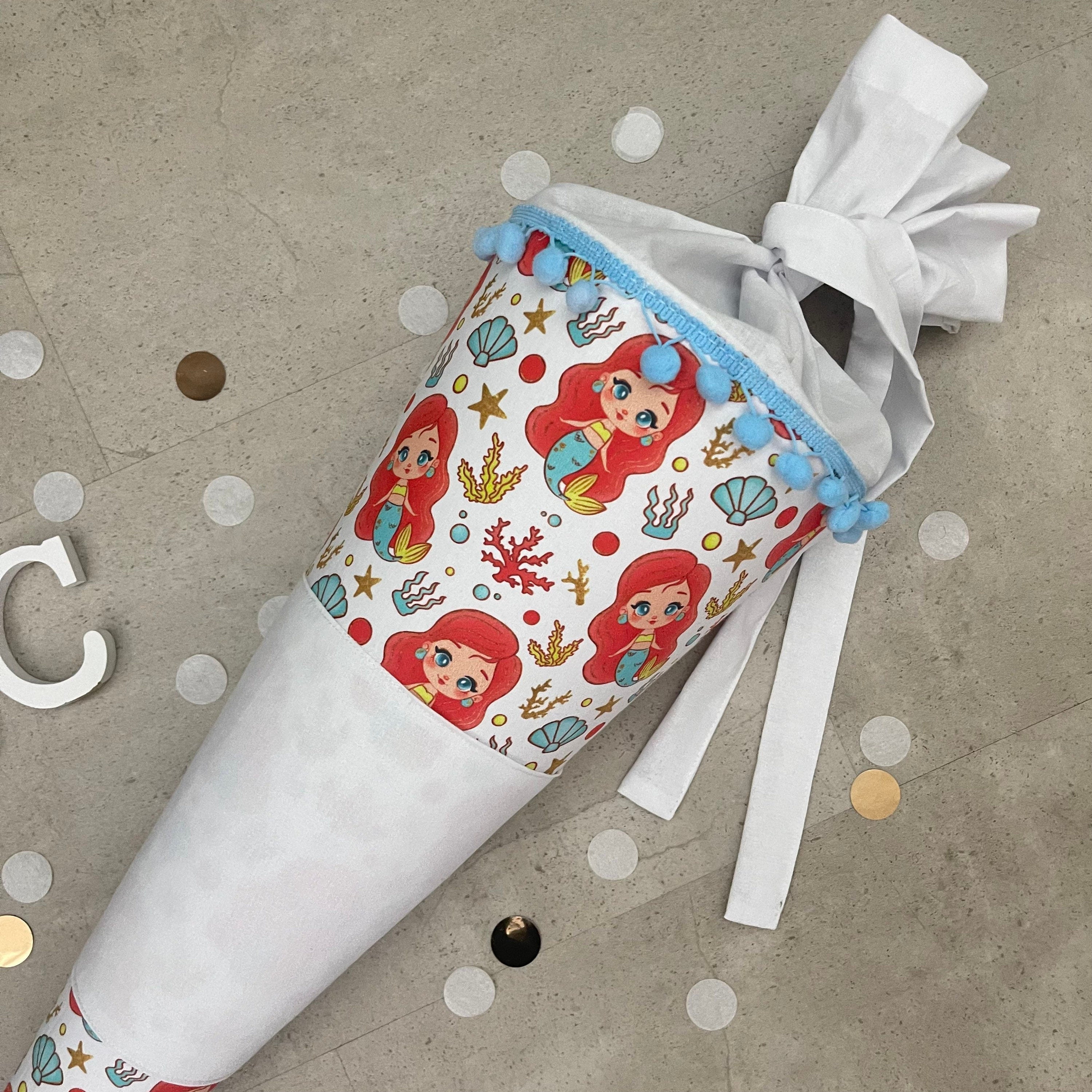 Schultüte Zuckertüte Einschulung Groß 70cm Handmade / Meerjungfrau