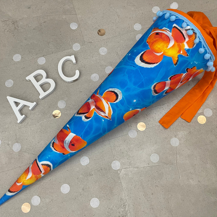 Schultüte Zuckertüte Einschulung Groß 70cm Handmade / Aquarium