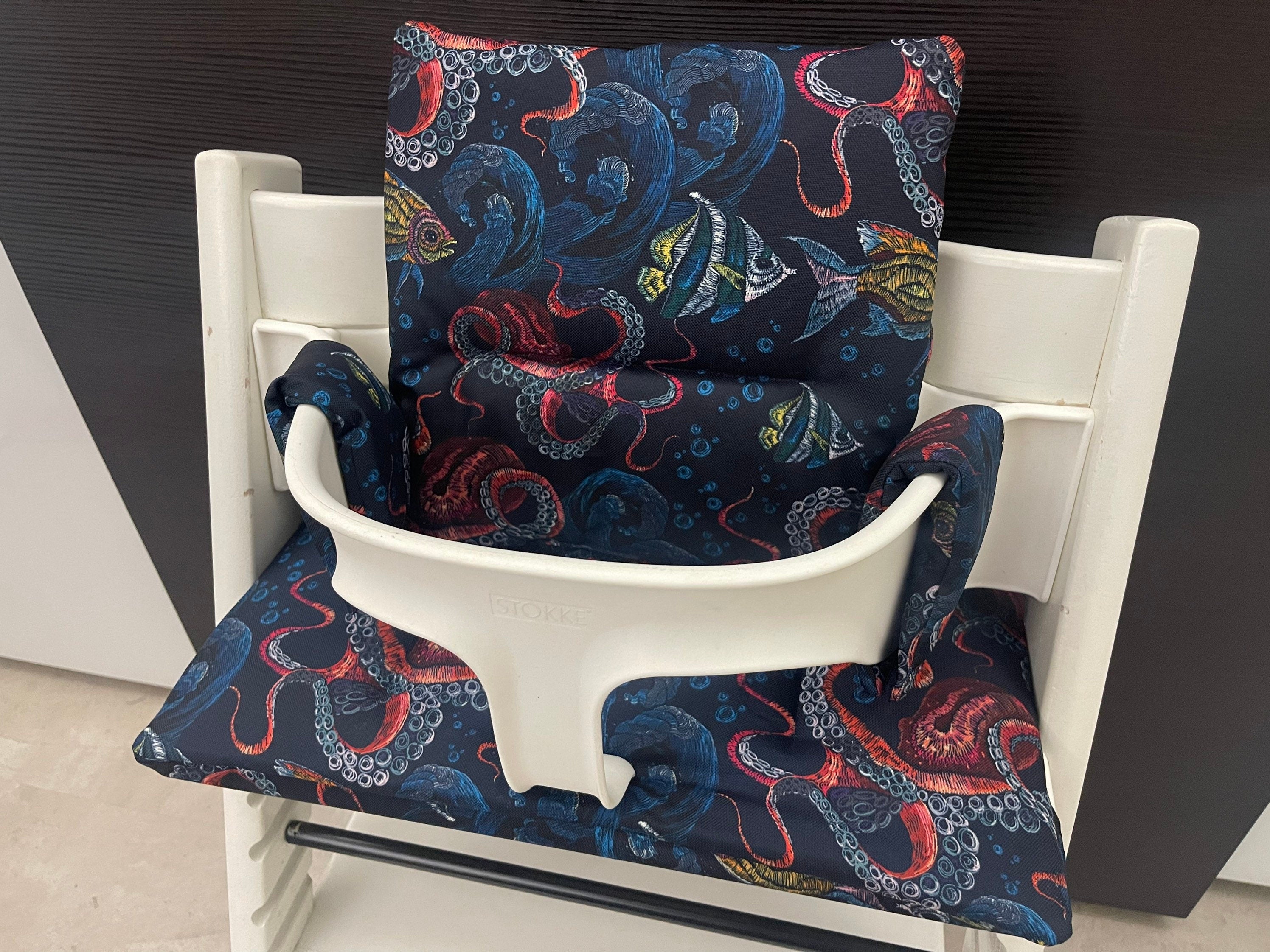 Abwaschbares Tripp Trapp Kissenset für Stokke Hochstuhl - Kraken