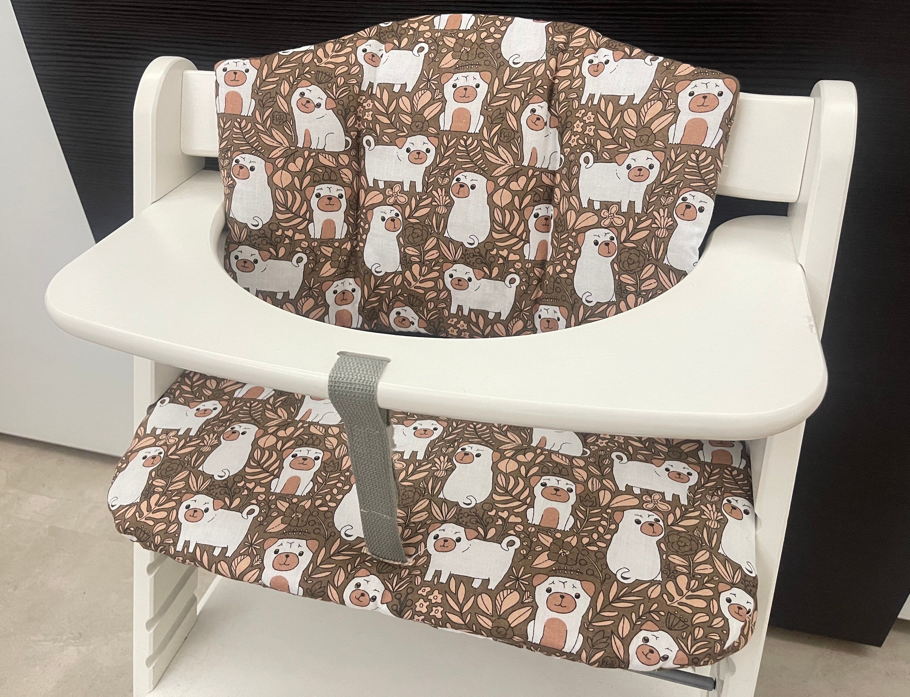 Sitzkissen Kissenset für Hauck Alpha, Tray, Beta Hochstuhl - Hunde