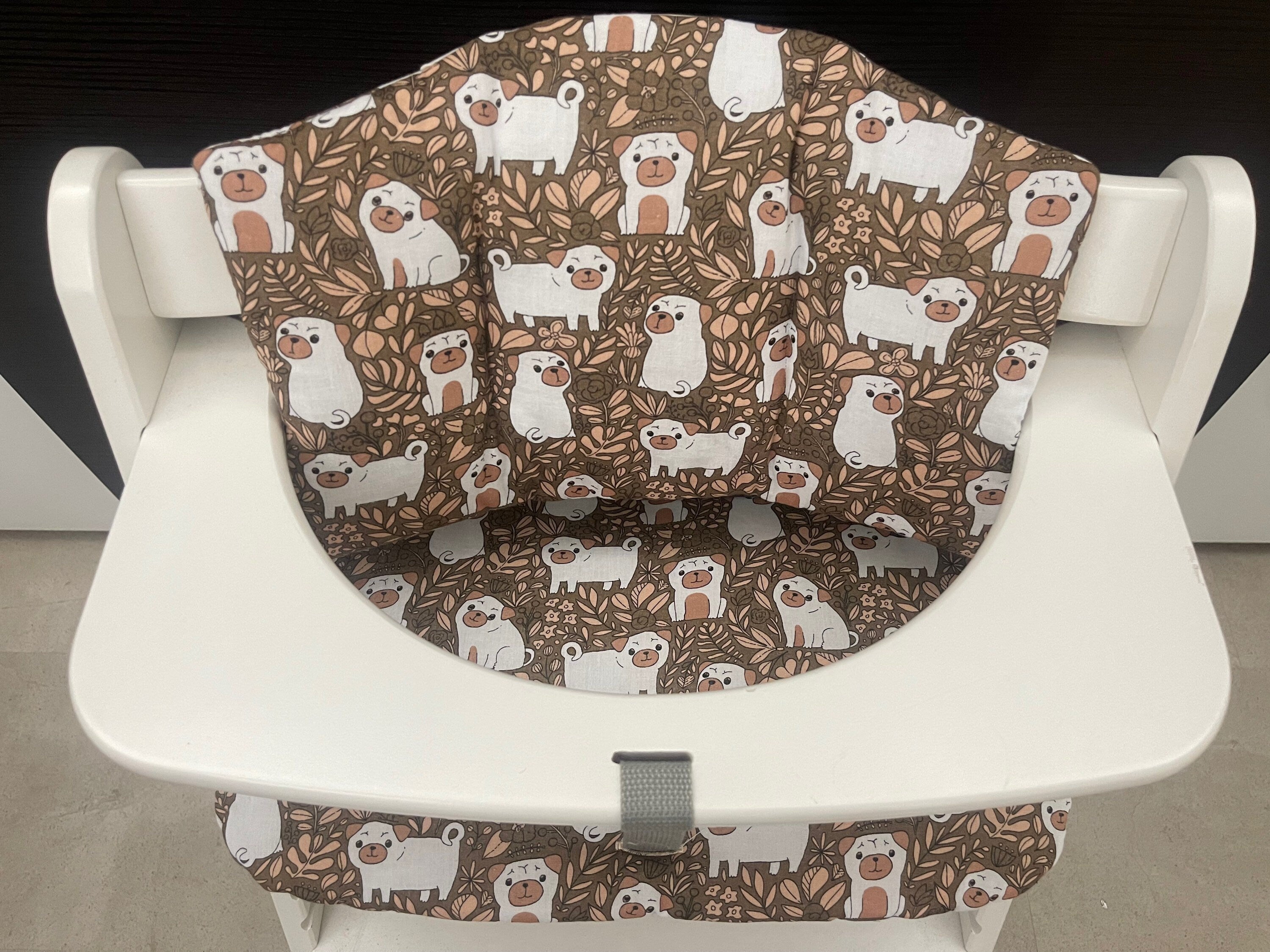 Sitzkissen Kissenset für Hauck Alpha, Tray, Beta Hochstuhl - Hunde