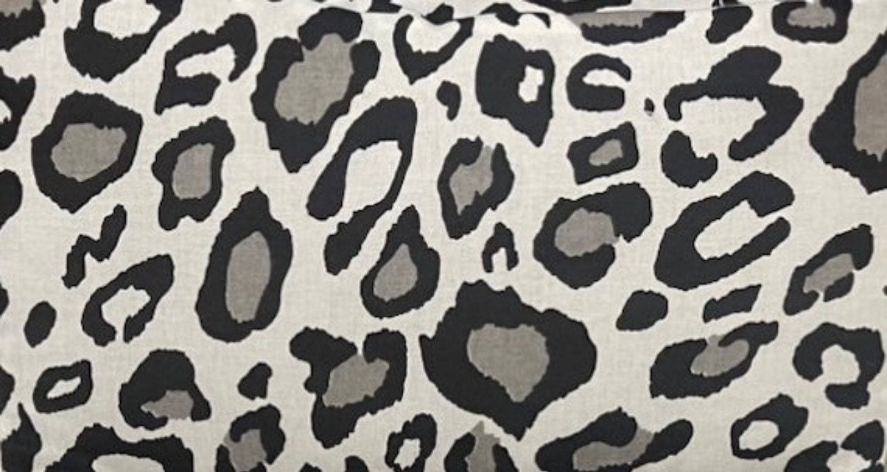 Sitzkissen Kissenset für Hauck Alpha, Tray, Beta Hochstuhl - Leopard schwarz/weiß