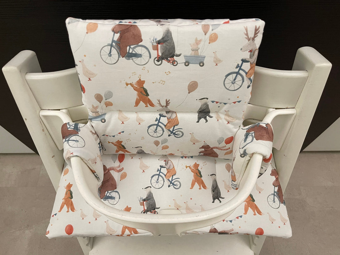 Tripp Trapp Sitzkissen Kissenset für Stokke Hochstuhl - Tiere
