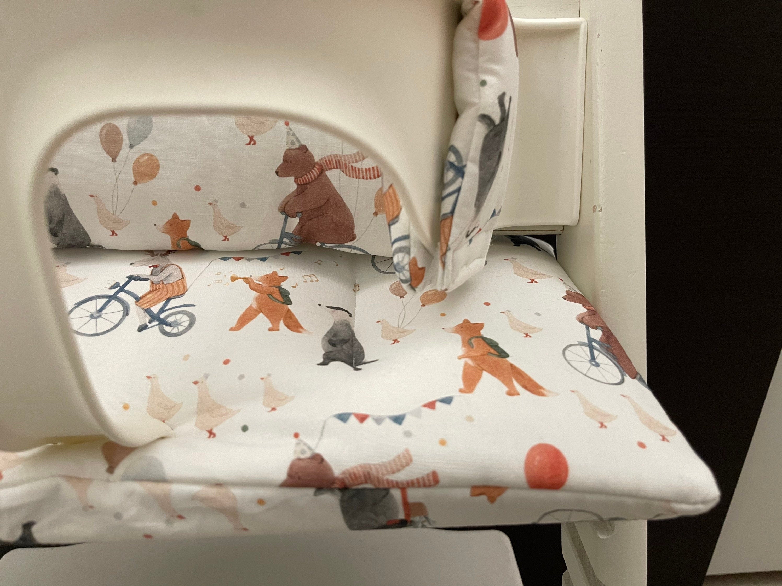 Tripp Trapp Sitzkissen Kissenset für Stokke Hochstuhl - Tiere
