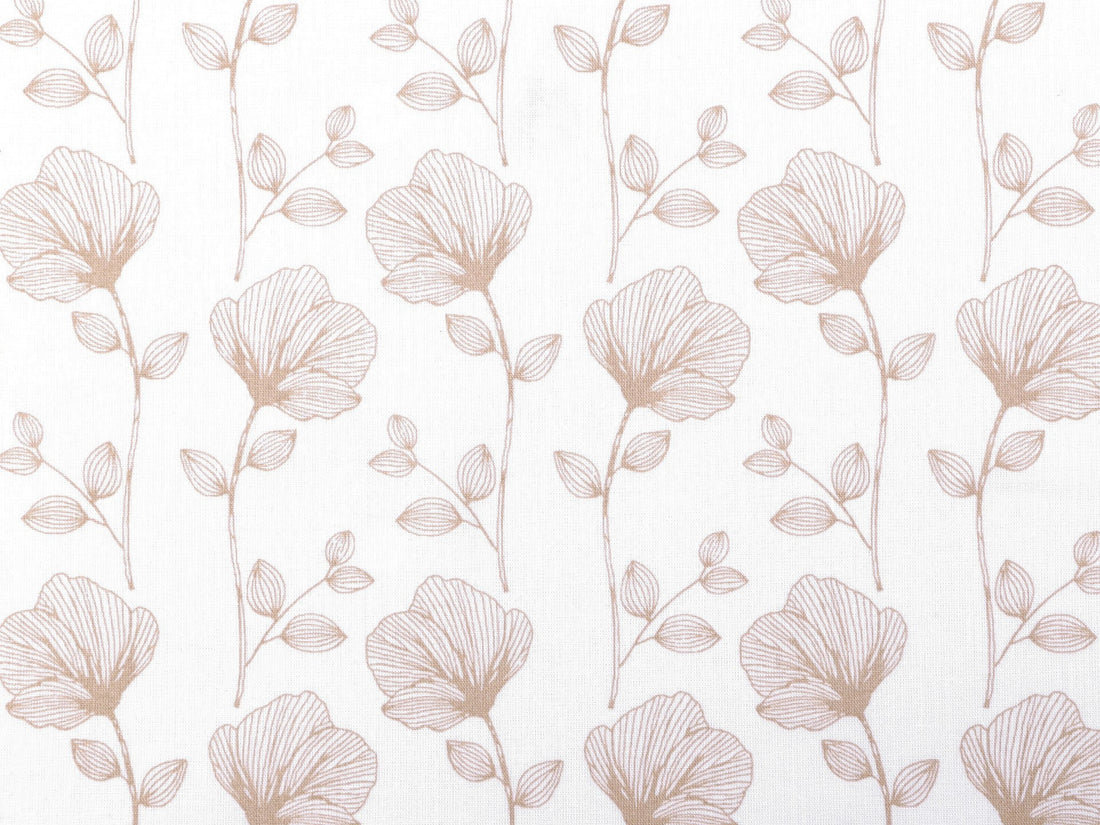 Tripp Trapp Sitzkissen Kissenset für Stokke Hochstuhl - Blumen hellbeige