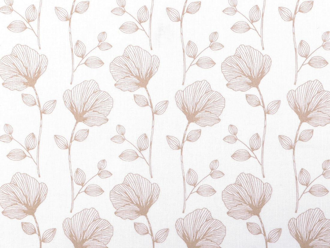 Sitzkissen Kissenset für Stokke Steps Hochstuhl - Blumen Hellbeige