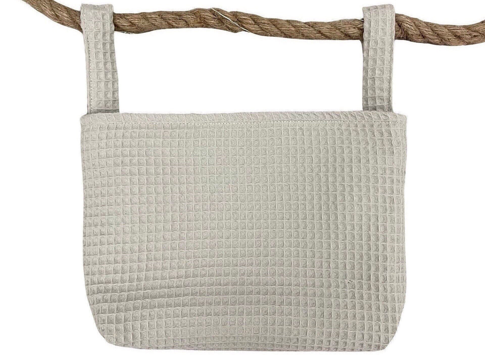 Utensilo für Tripp Trapp oder Hauck Alpha Hochstuhl, Hochstuhltasche - Waffelpiqué Creme