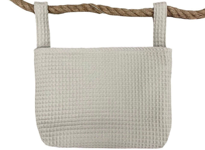 Utensilo für Tripp Trapp oder Hauck Alpha Hochstuhl, Hochstuhltasche - Waffelpiqué Creme